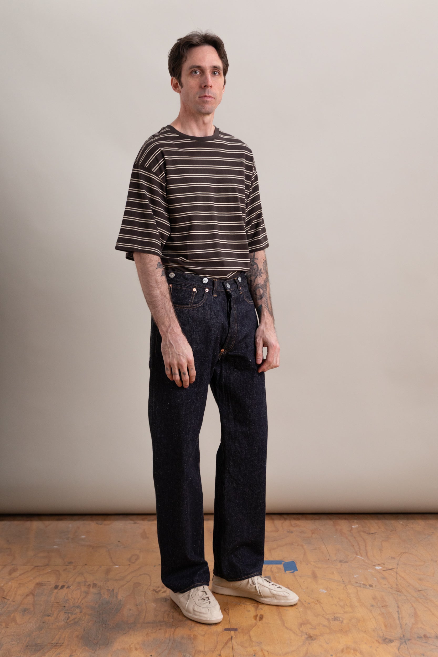 1930 STRAIGHT DENIM PANTS IN INDIGO ONE WASH