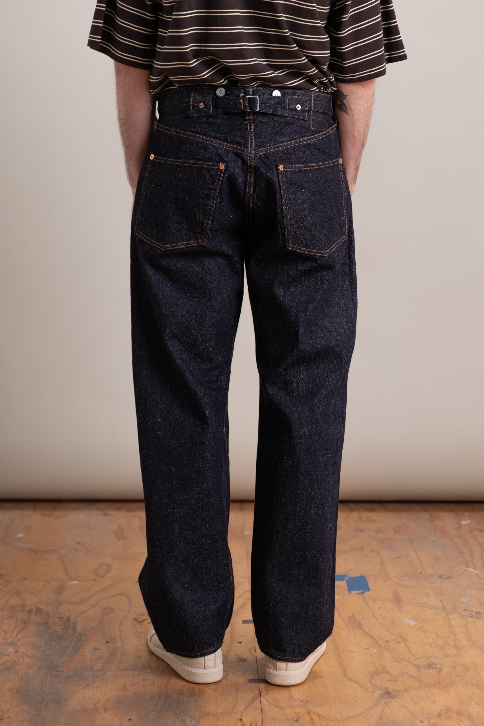 1930 STRAIGHT DENIM PANTS IN INDIGO ONE WASH