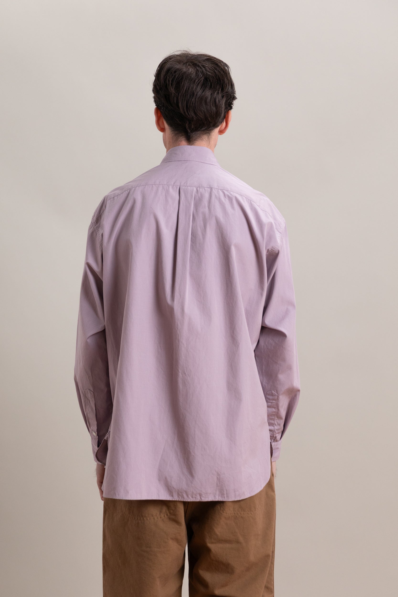 CLASSIC DRESS SHIRT IN LILAC COTTON HAKEME CHAMBRAY