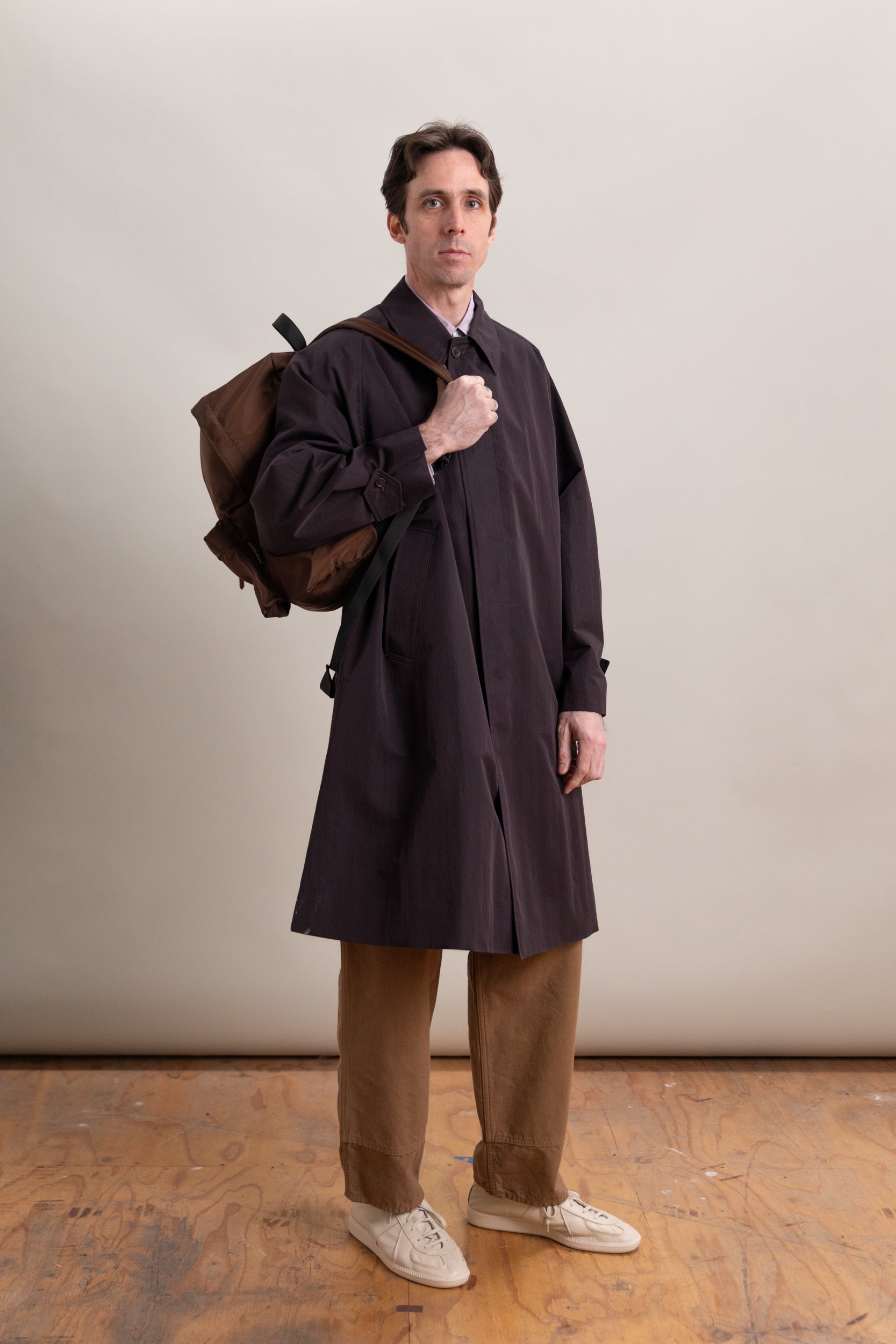 USA D PACK IN COFFEE BROWN NYLON