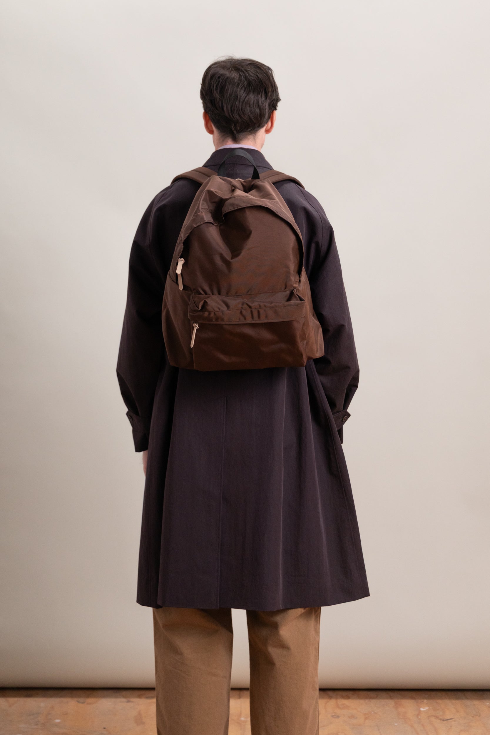USA D PACK IN COFFEE BROWN NYLON
