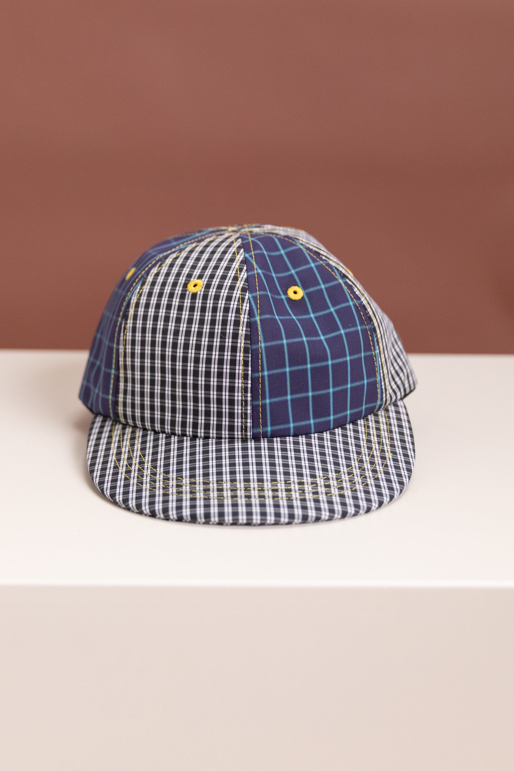 MIXED PLAID CAP