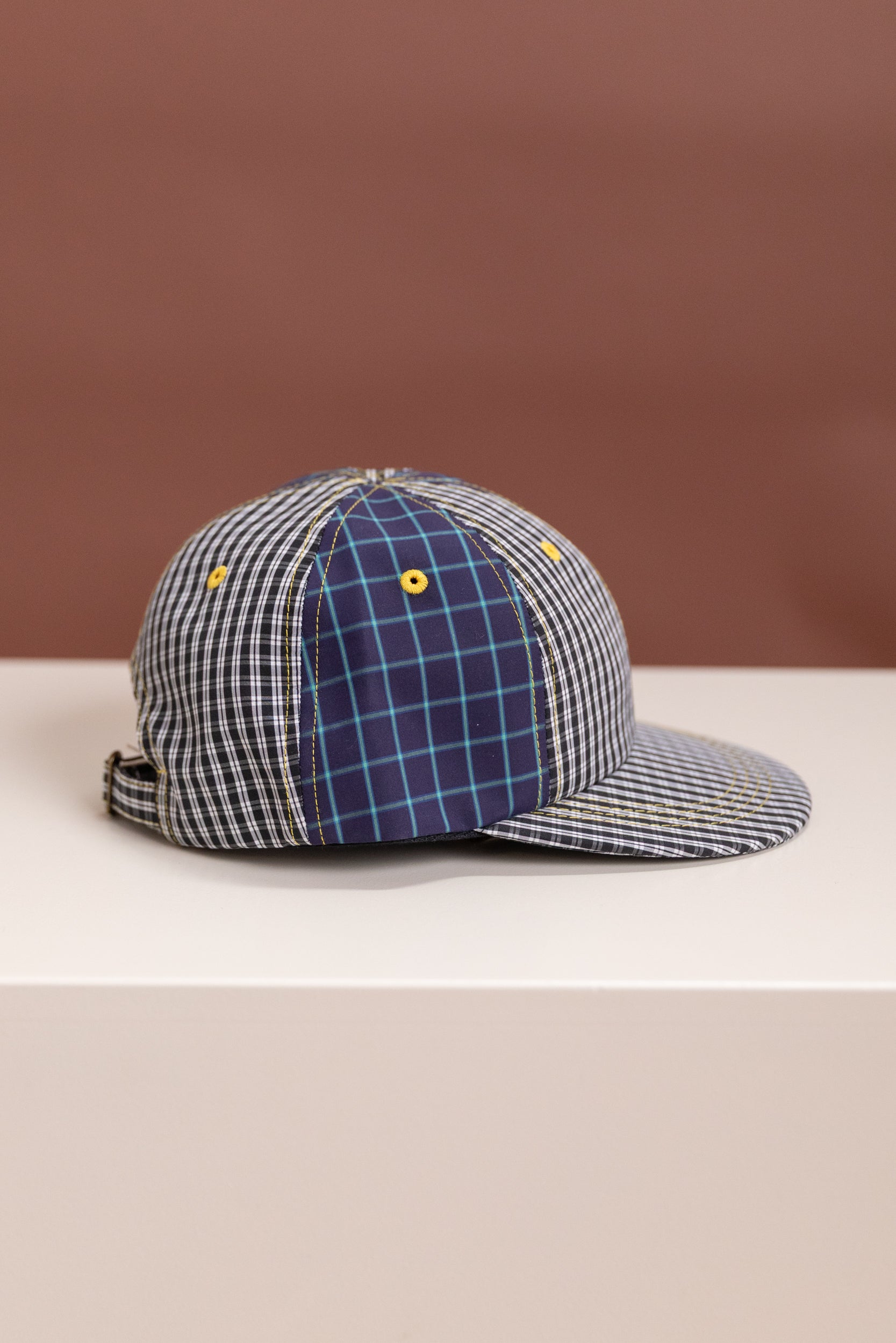 MIXED PLAID CAP