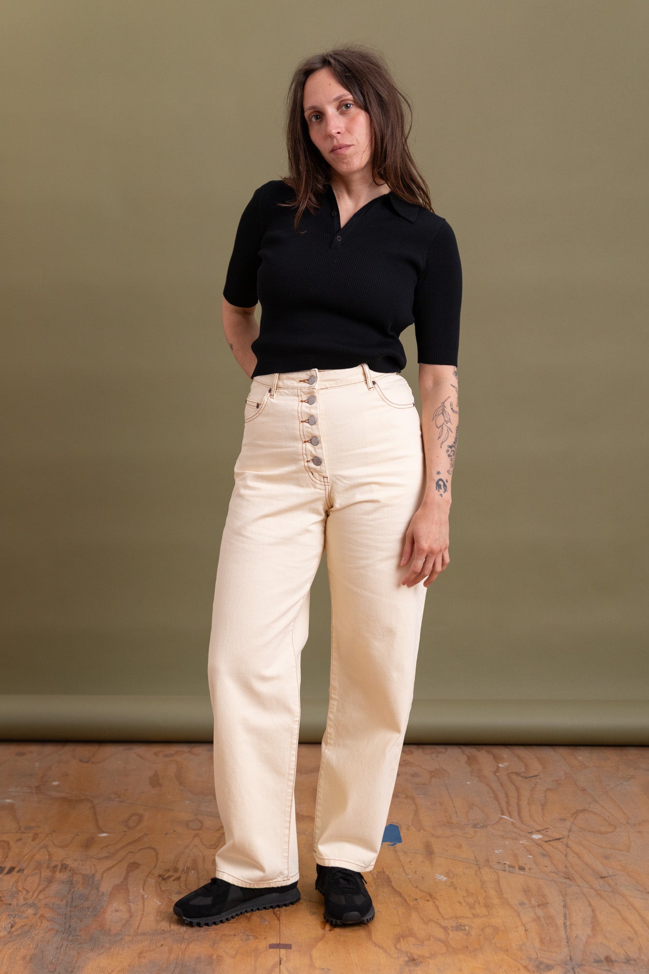 DELPHI JEANS IN ECRU