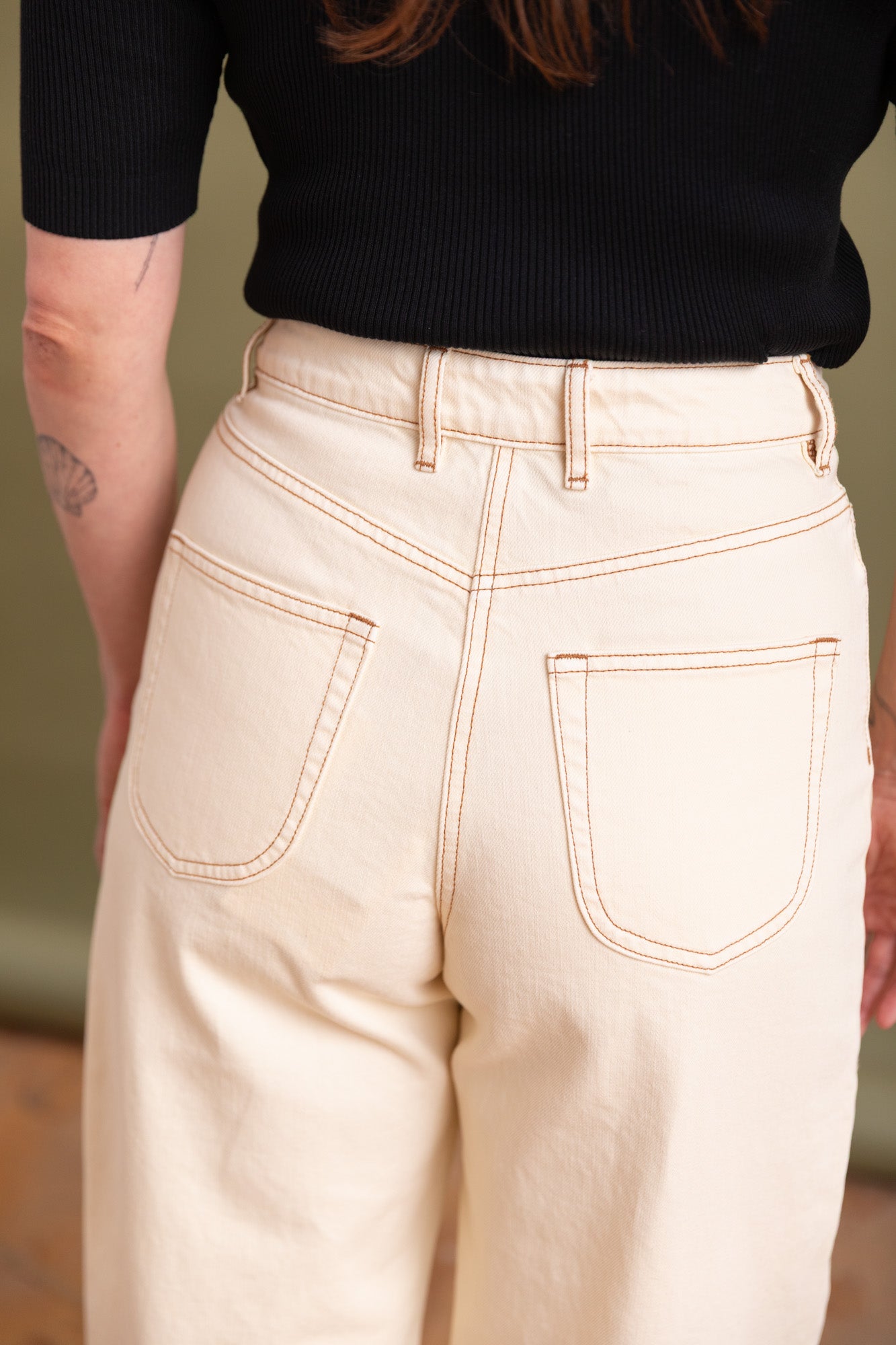 DELPHI JEANS IN ECRU