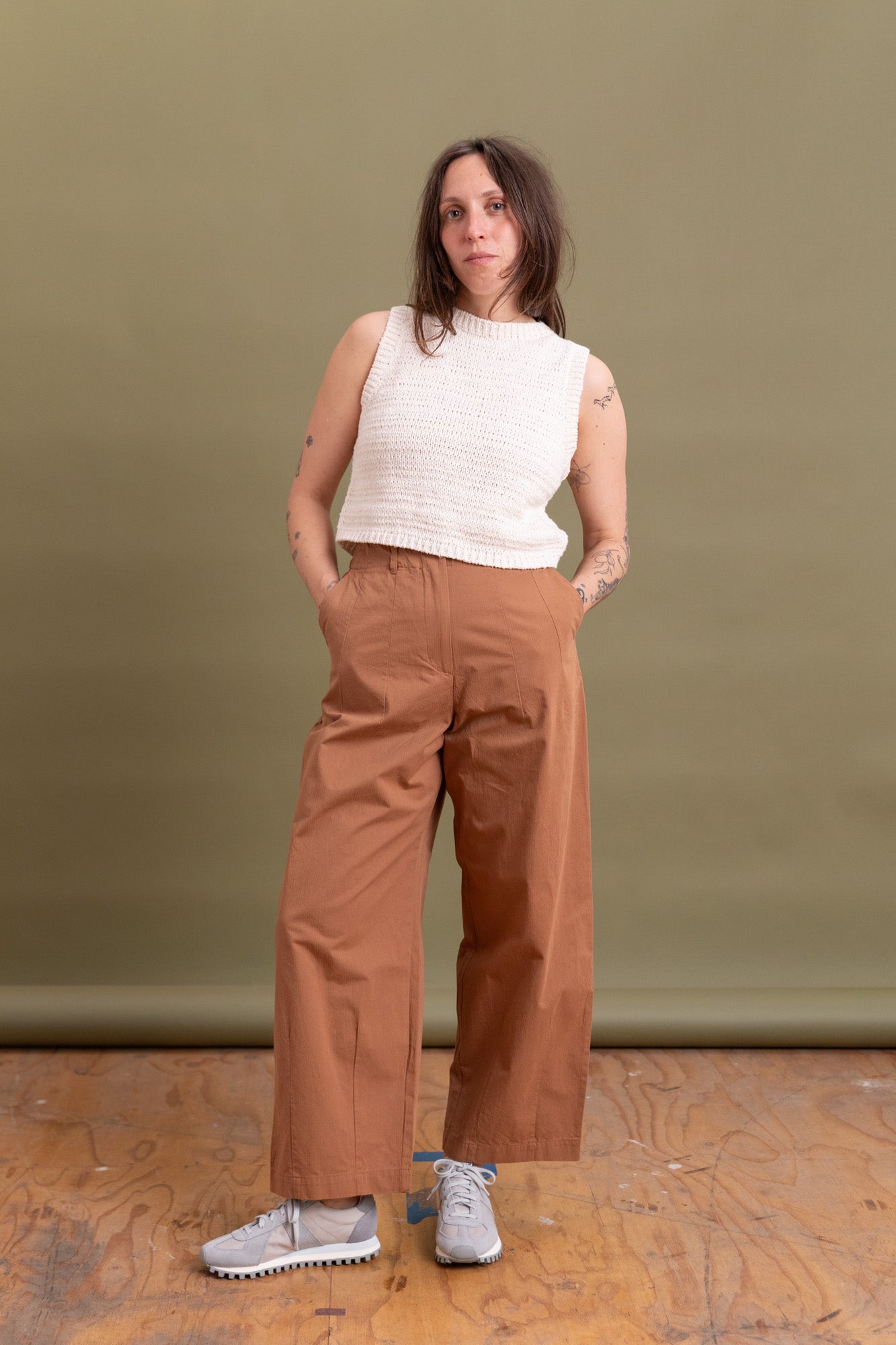 PLY PANT IN TOFFEE BROWN