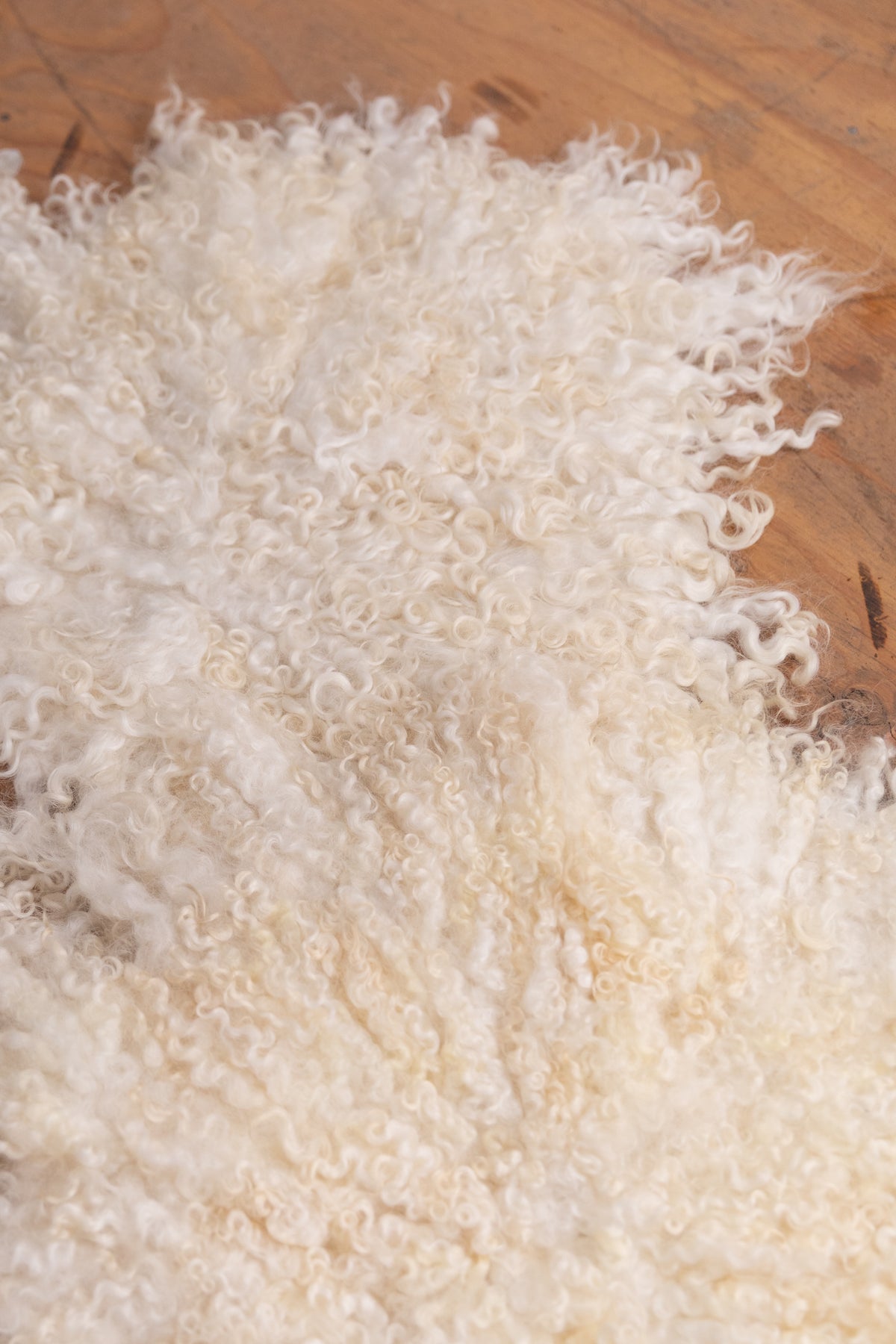 FELTED SEAT CUSHIONS IN LIGHT NATURAL WOOL