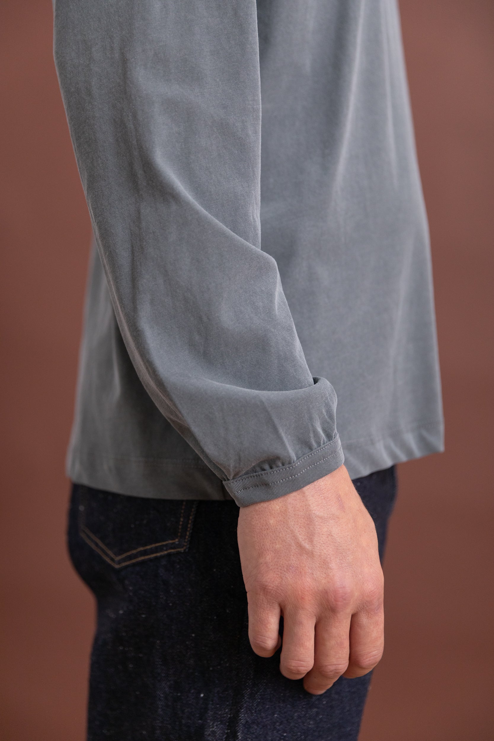 DRY LITE LONG SLEEVE TEE SHIRT IN PIGMENT KELP