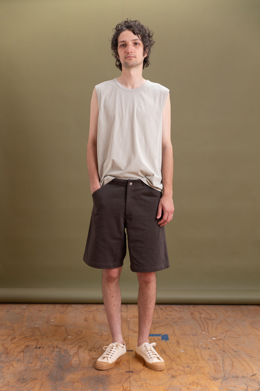 JERSEY SHORT IN BLACK PINE