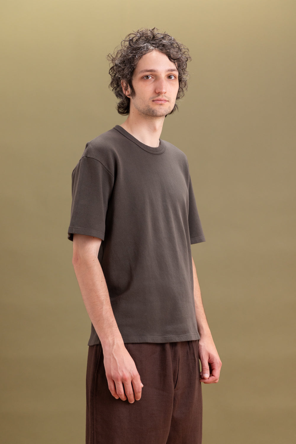 MESH TEE SHIRT IN BLACK PINE