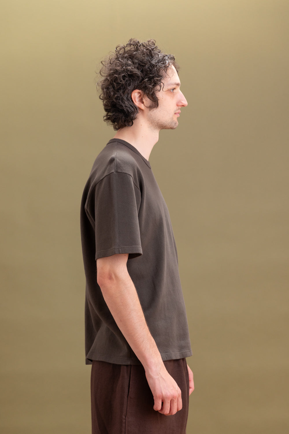 MESH TEE SHIRT IN BLACK PINE