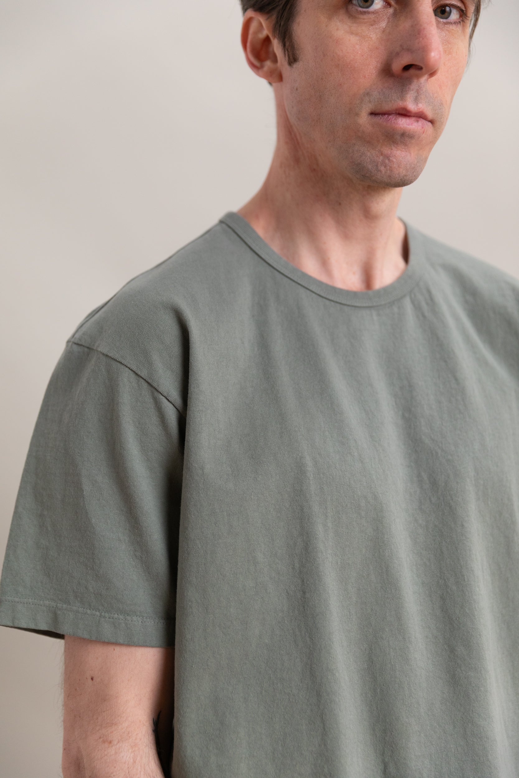 OUR TEE SHIRT IN DUSTY SAGE