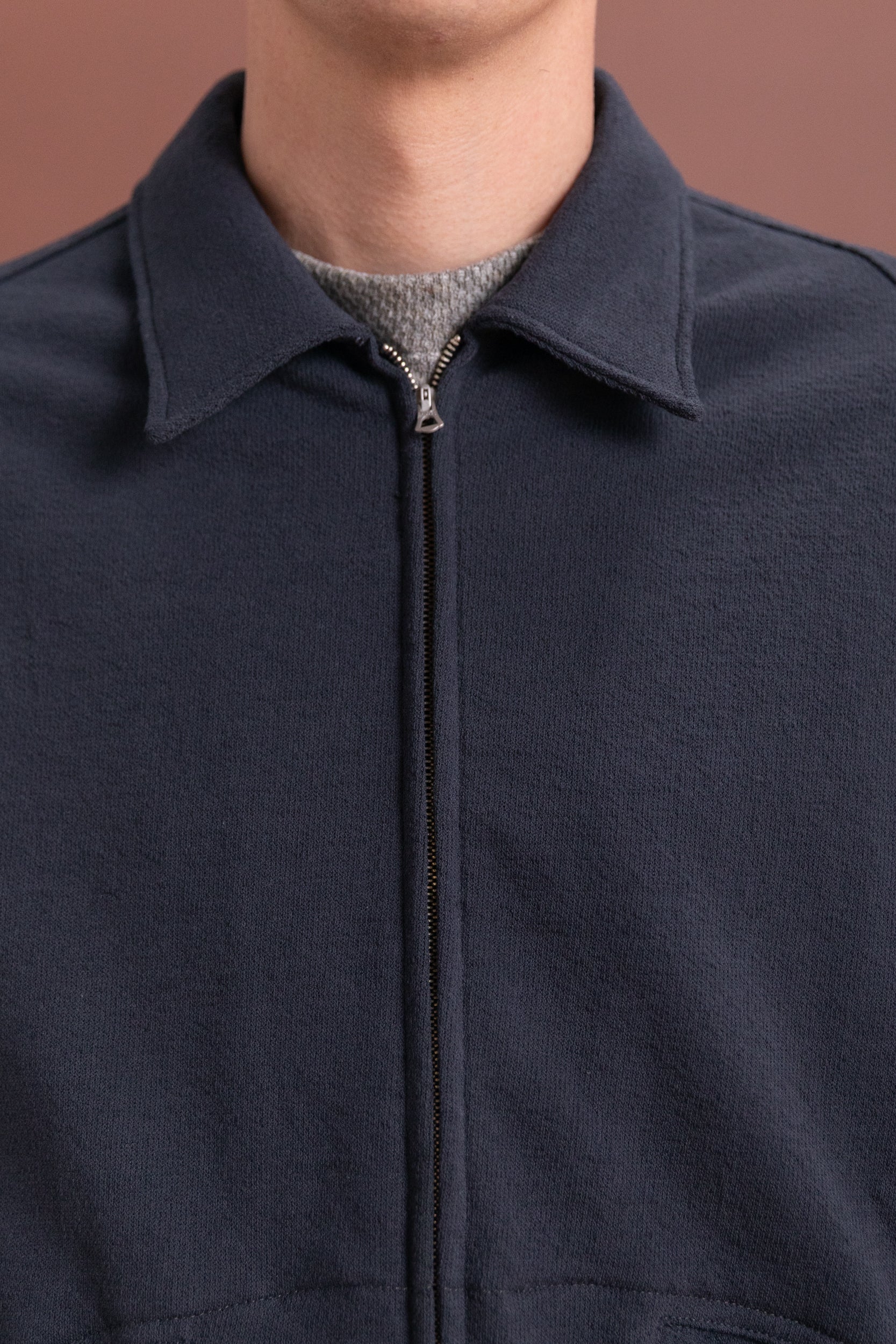 TEXTURED COACH JACKET IN SHADOW