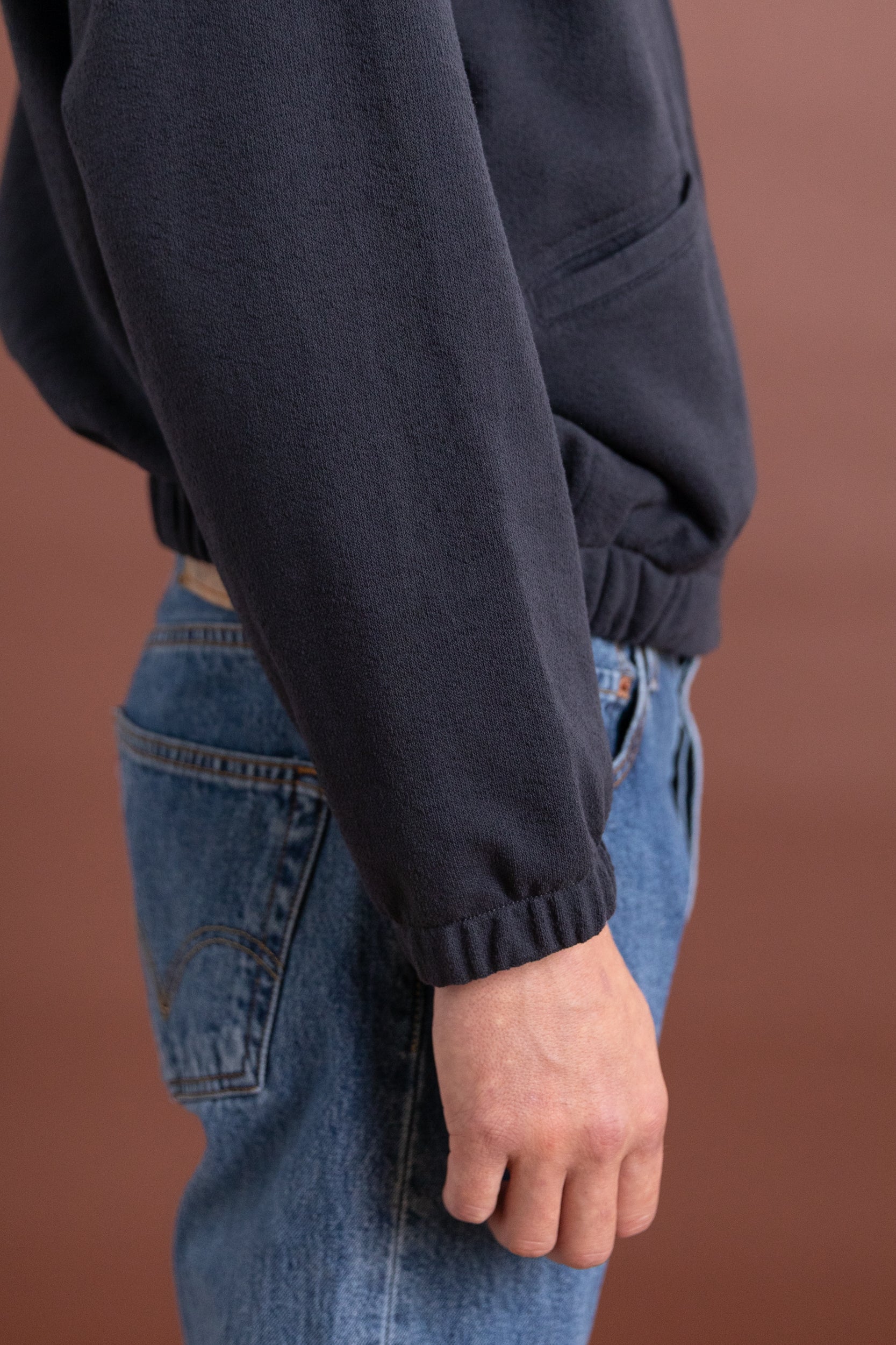 TEXTURED COACH JACKET IN SHADOW