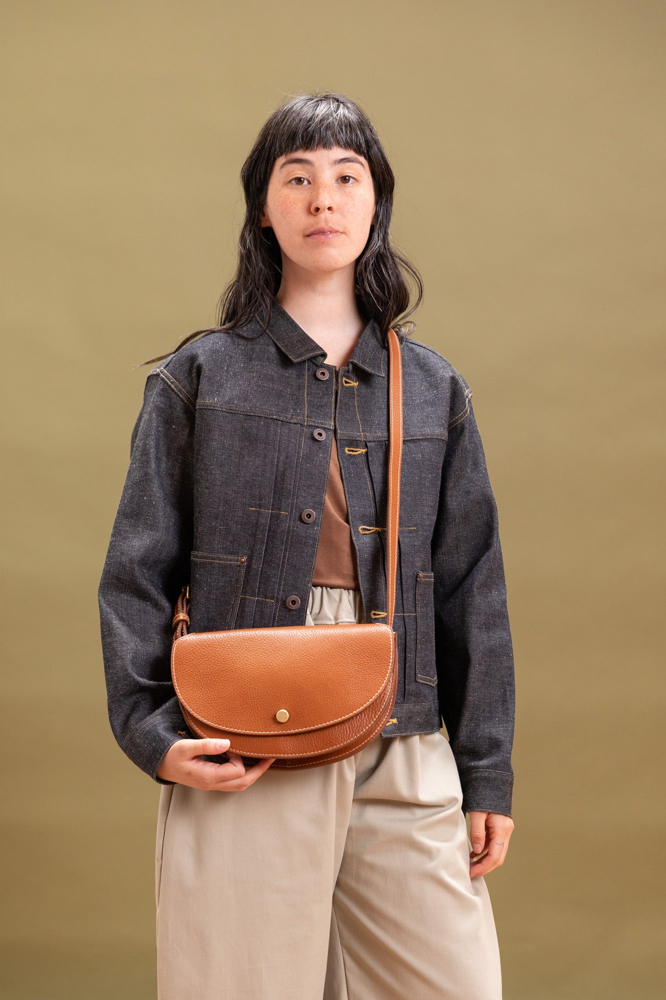 MEZZO IN BROWN LEATHER