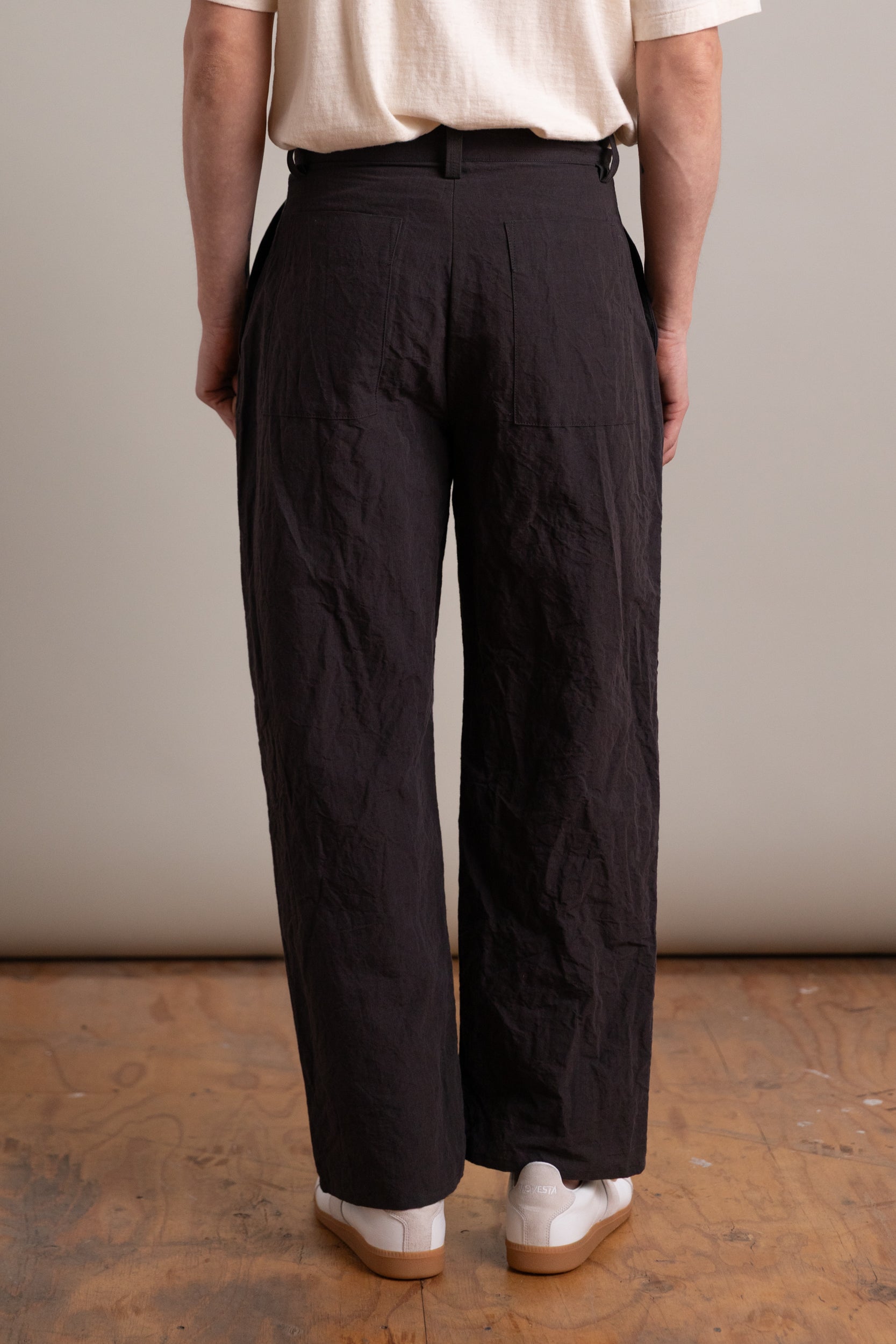 R0 P4 WIDE PANTS IN EARTH LINEN