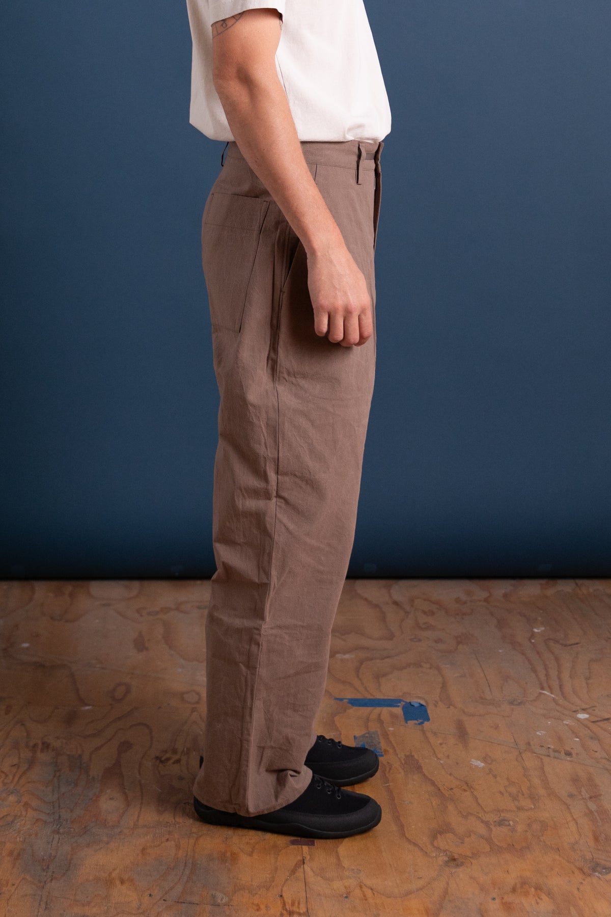 R21 P4 WIDE PANTS IN STORM WAX
