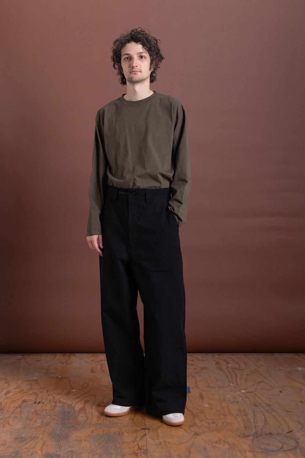 R19 P8 SAIL PANTS IN BLACK WASH