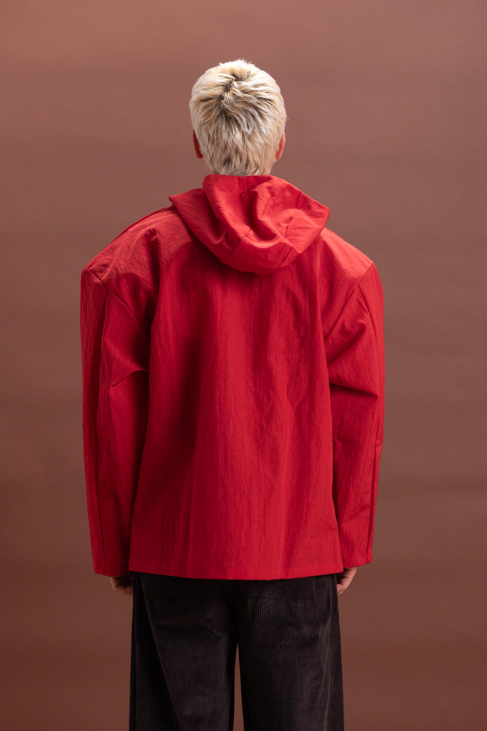 R19 Y-3 GILL JACKET IN RED WARATAH NYLON