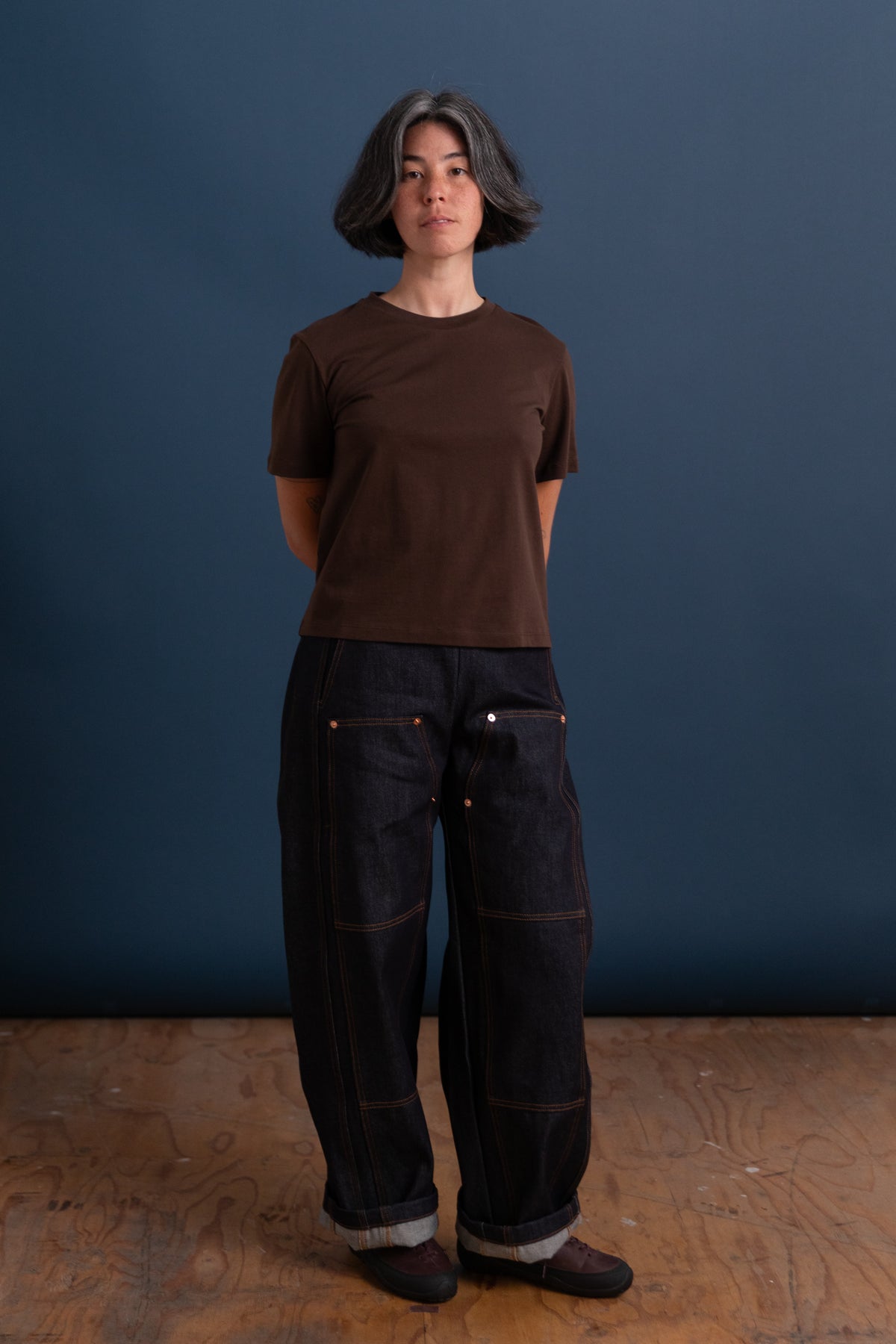 BOYS T-SHIRT IN EBONY COTTON JERSEY
