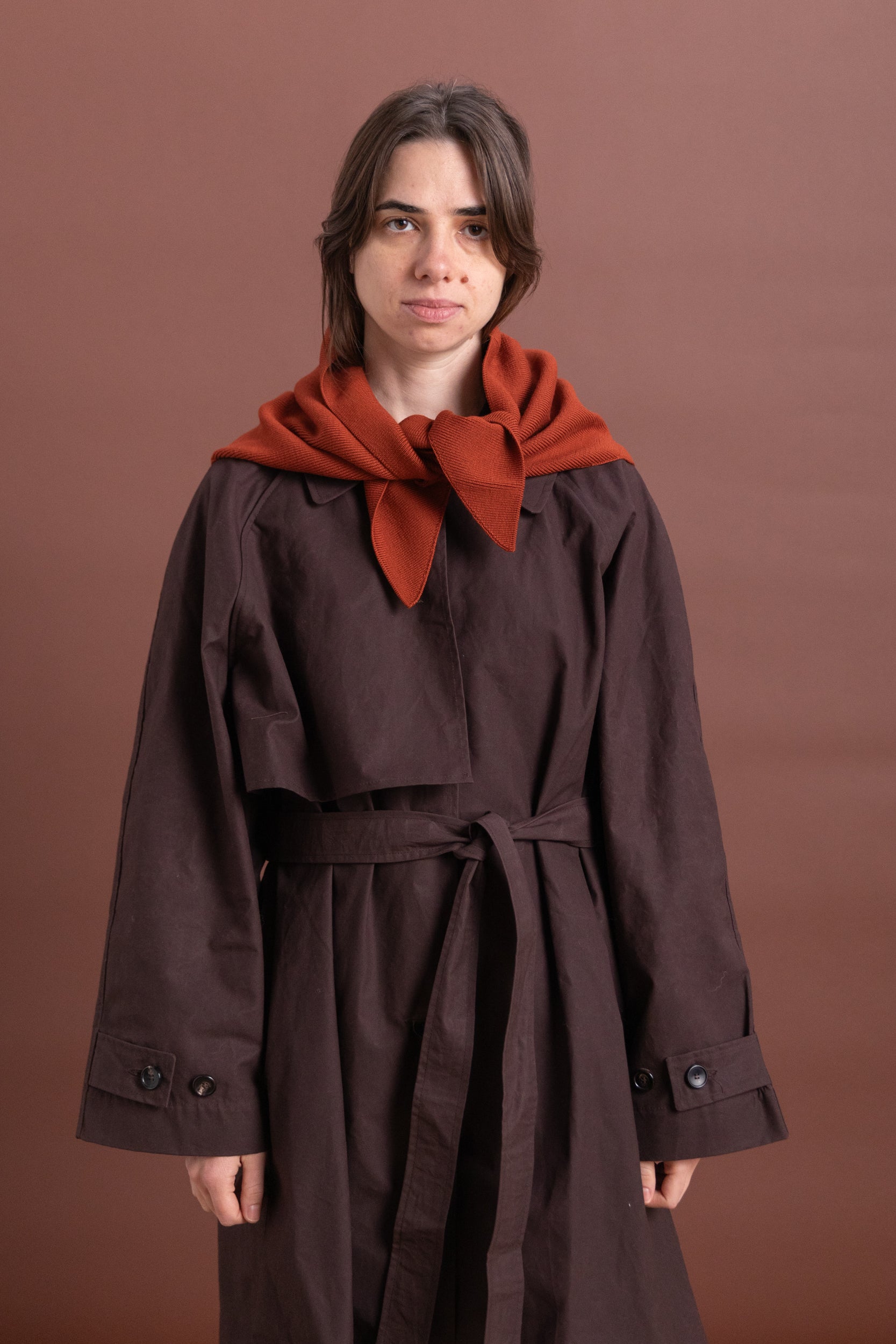 BANDANA SCARF IN SCARLET