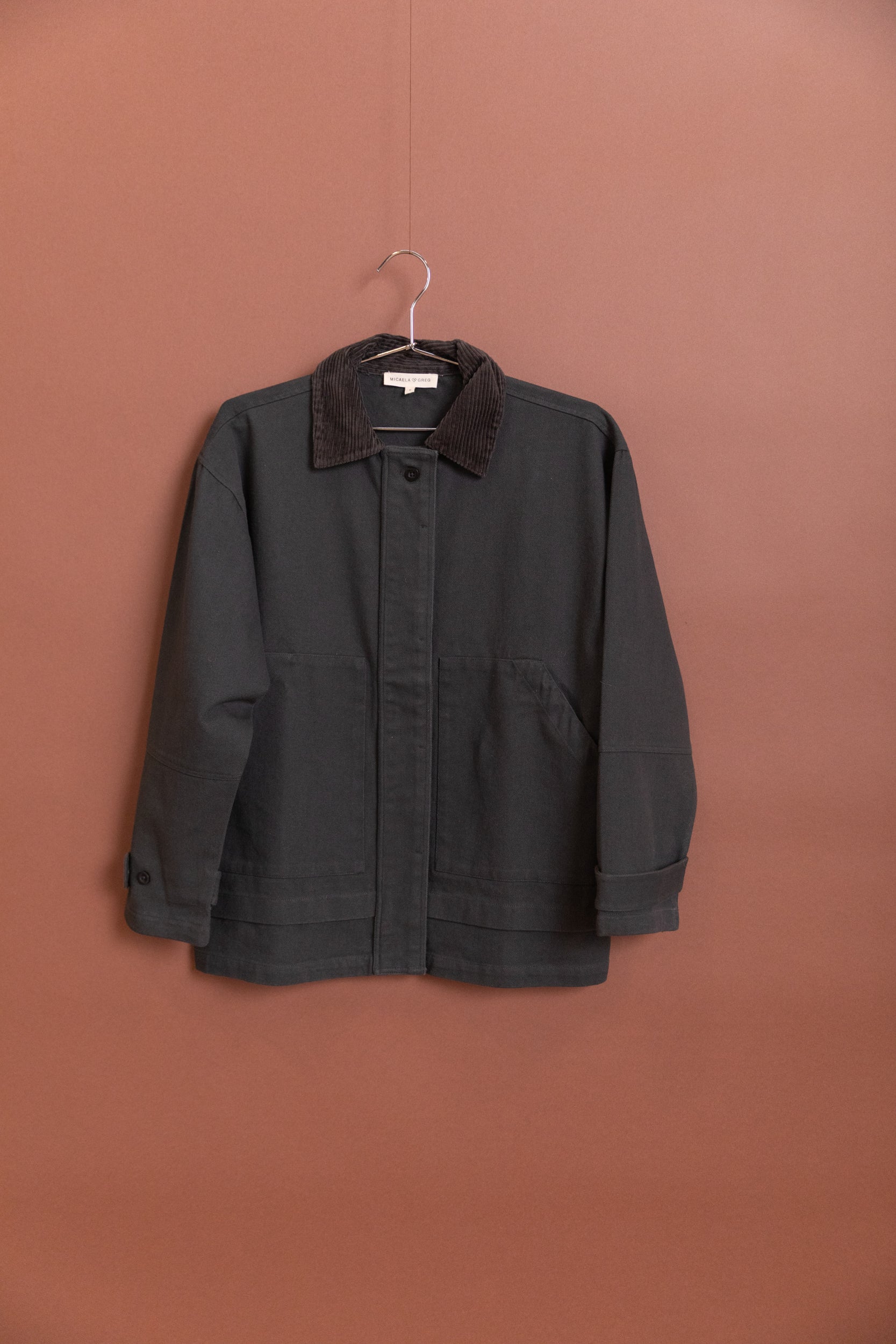 FIELD JACKET IN FADED BLACK