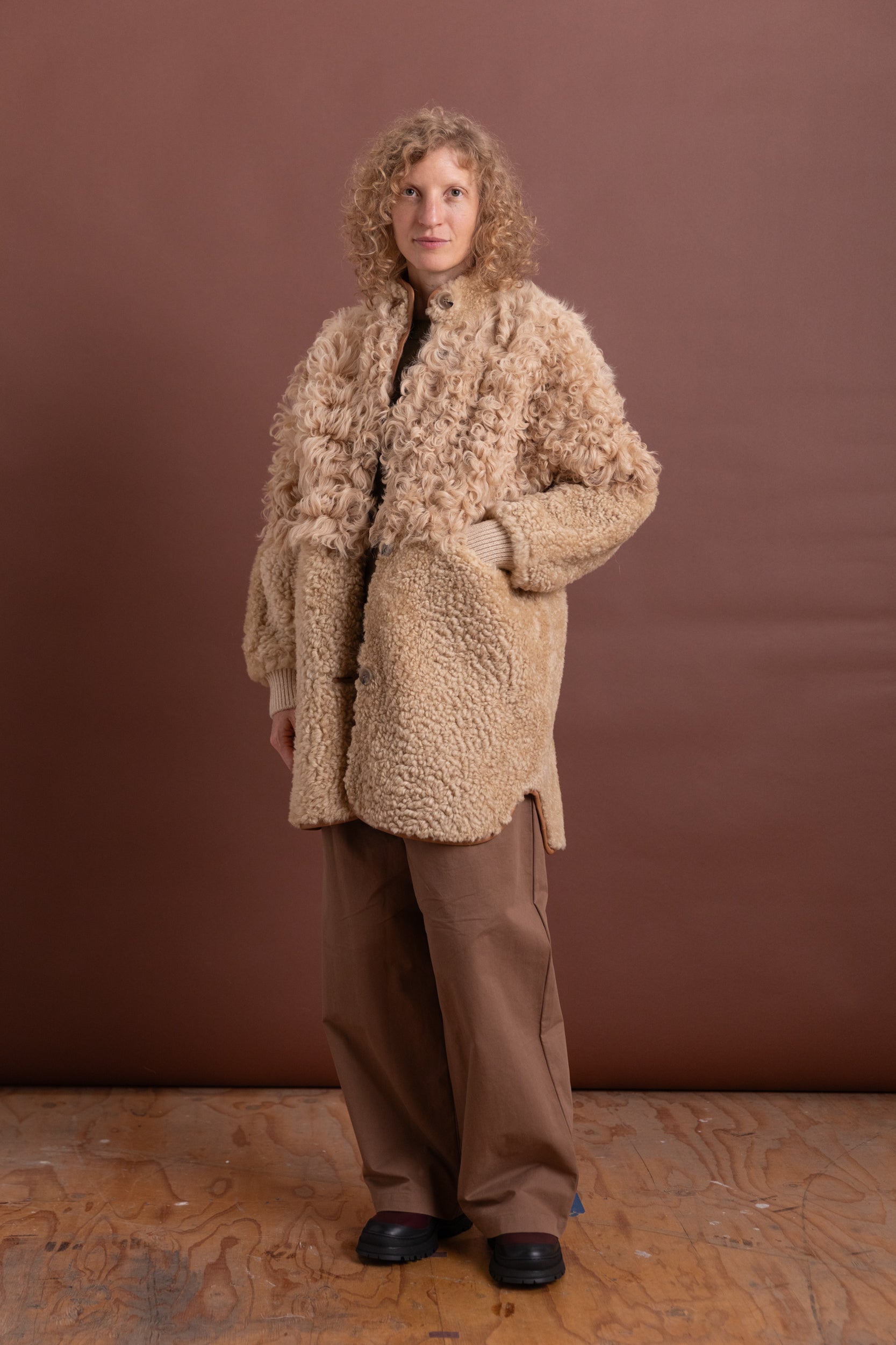 ALLIE COAT IN OAT