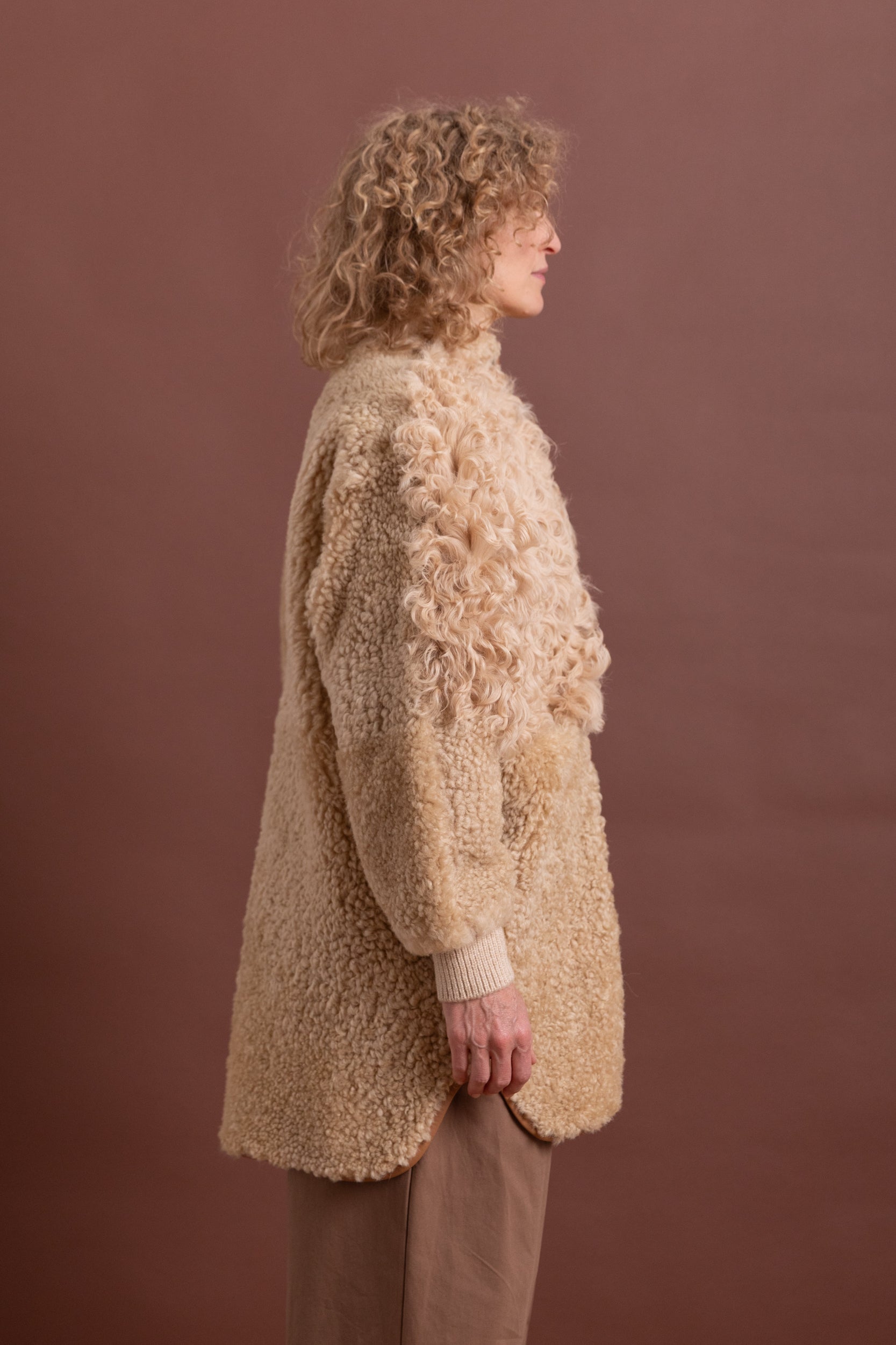 ALLIE COAT IN OAT