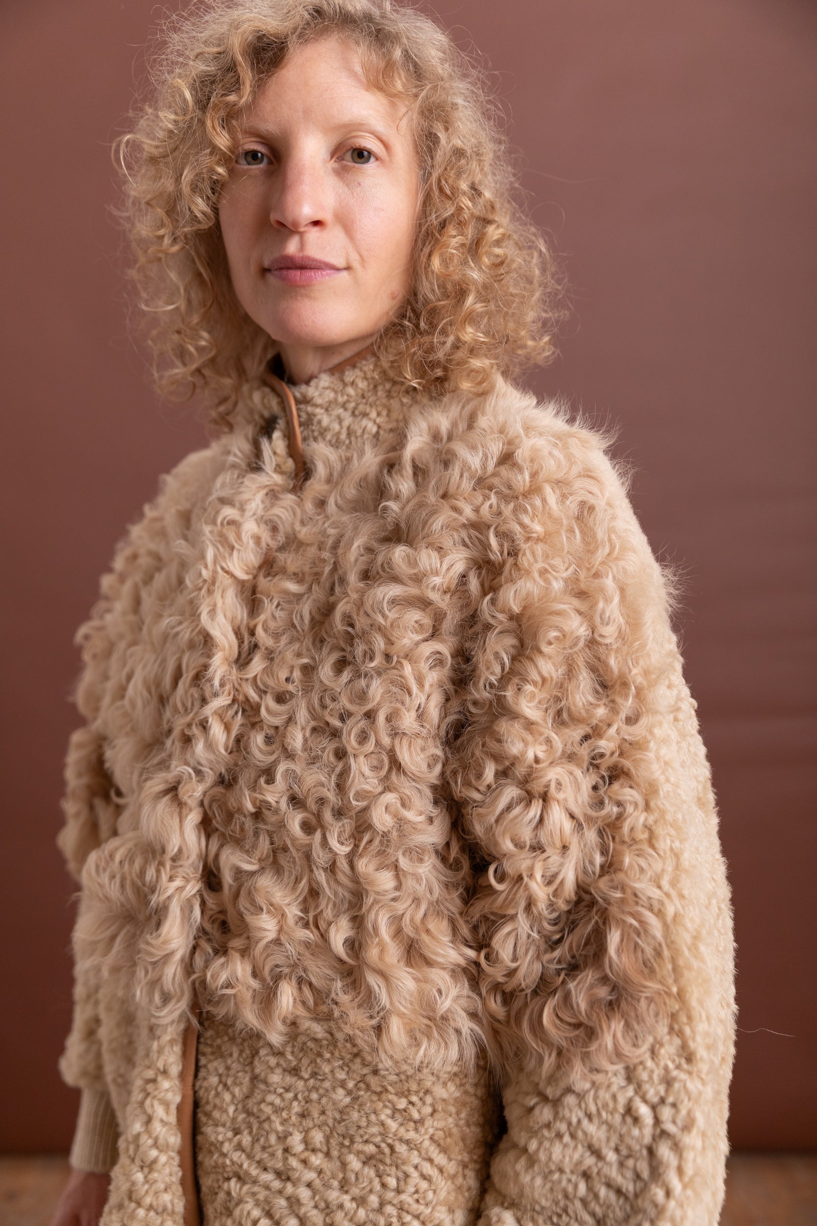 ALLIE COAT IN OAT