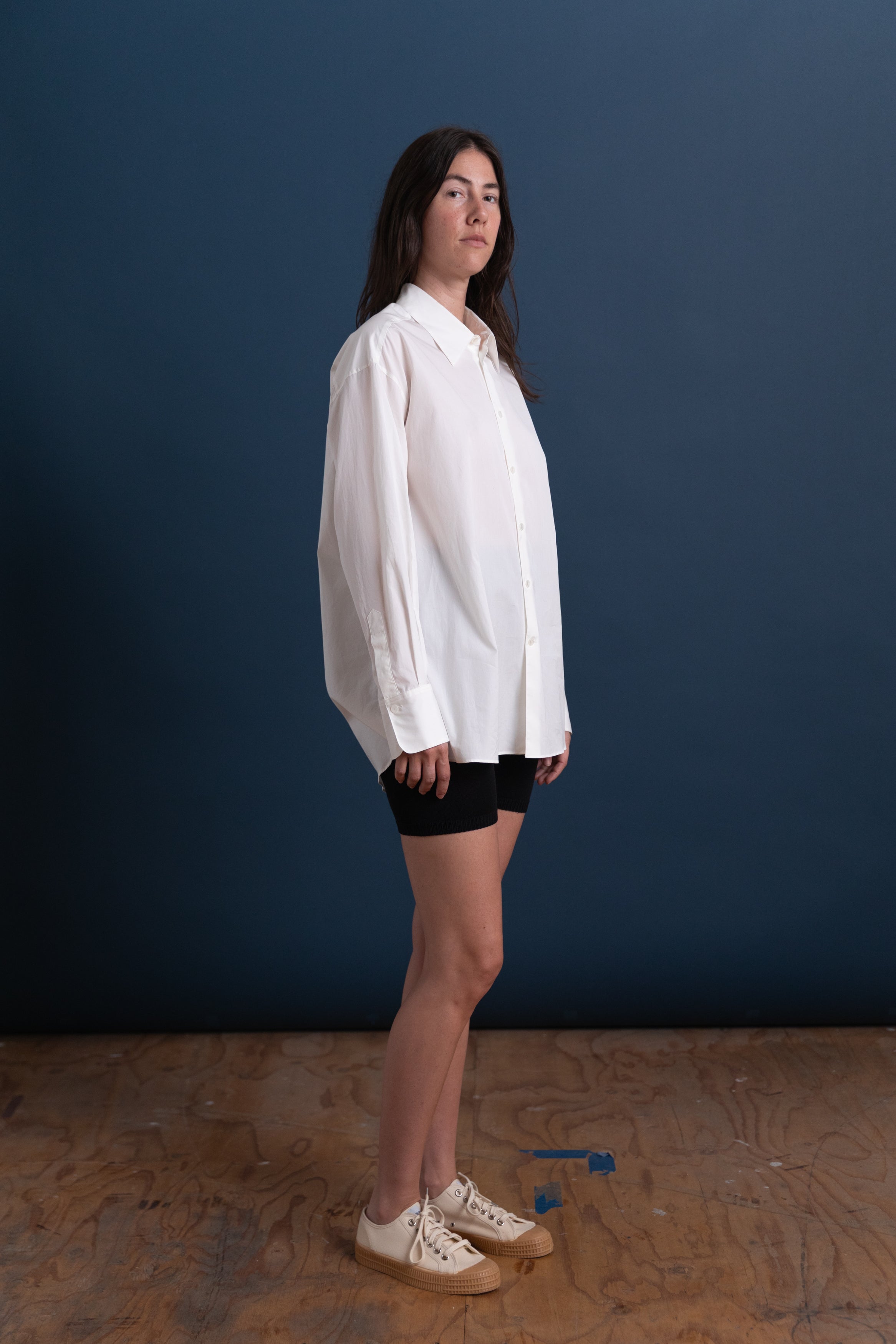 SILK COTTON SEAMLESS PANTS IN BLACK