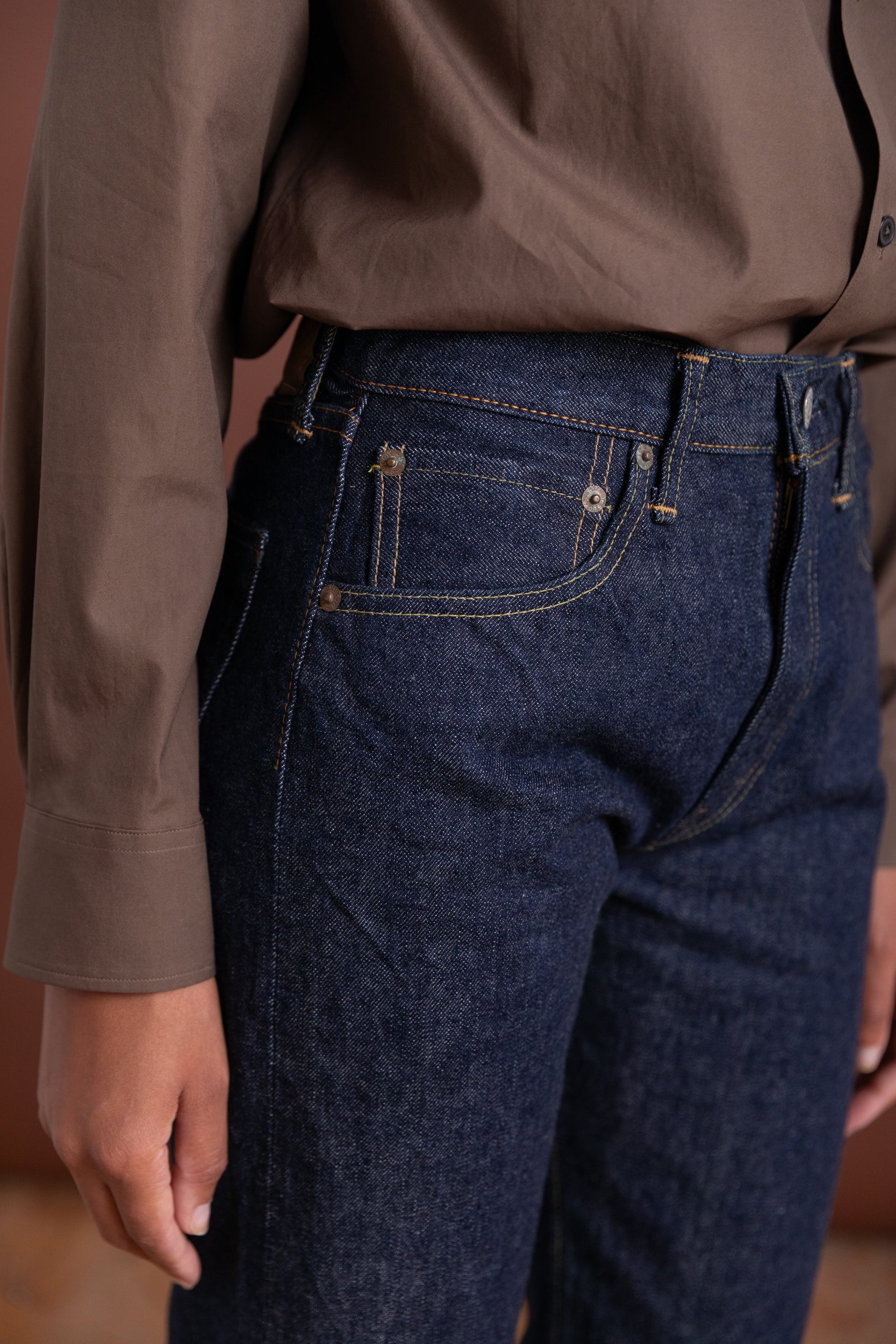 60'S SELVEDGE DENIM JEANS IN ONE WASH