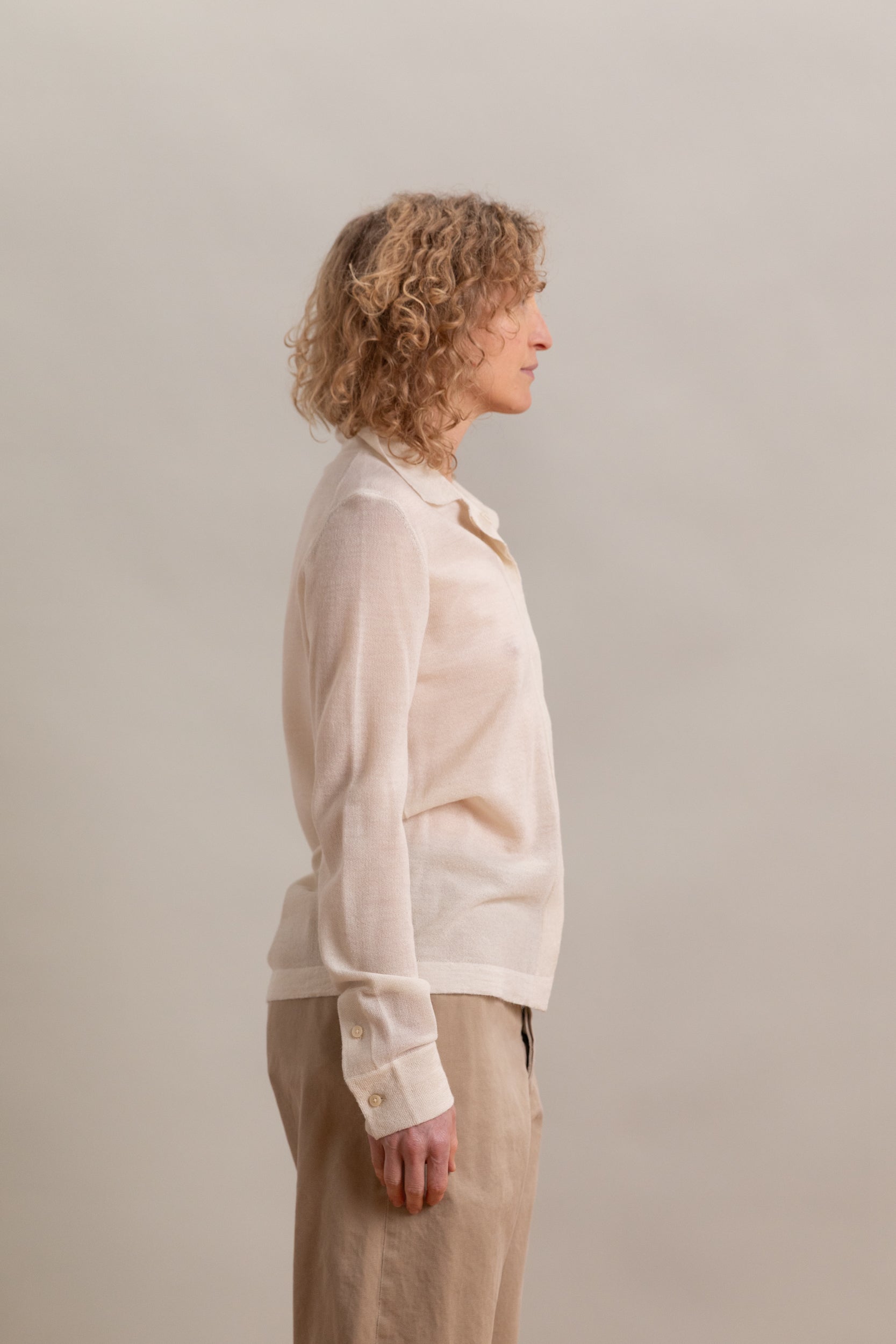 CALMA SHIRT IN CREAM ALPASILK