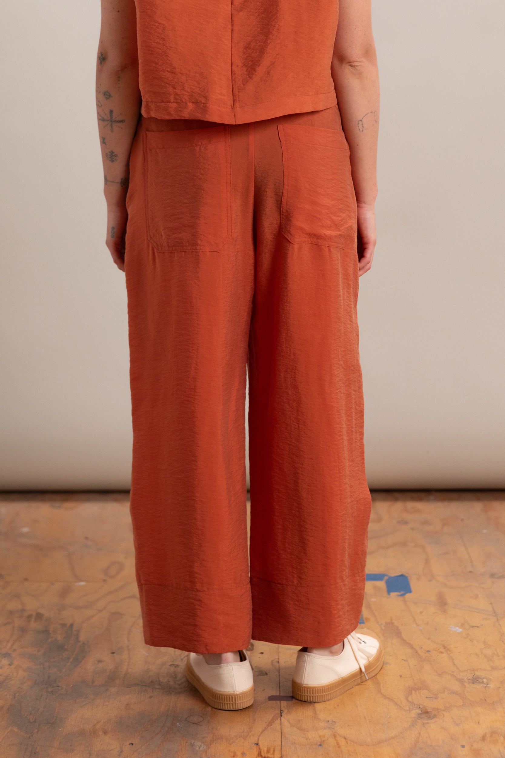 DINI PANT IN TERRACOTTA POPPY