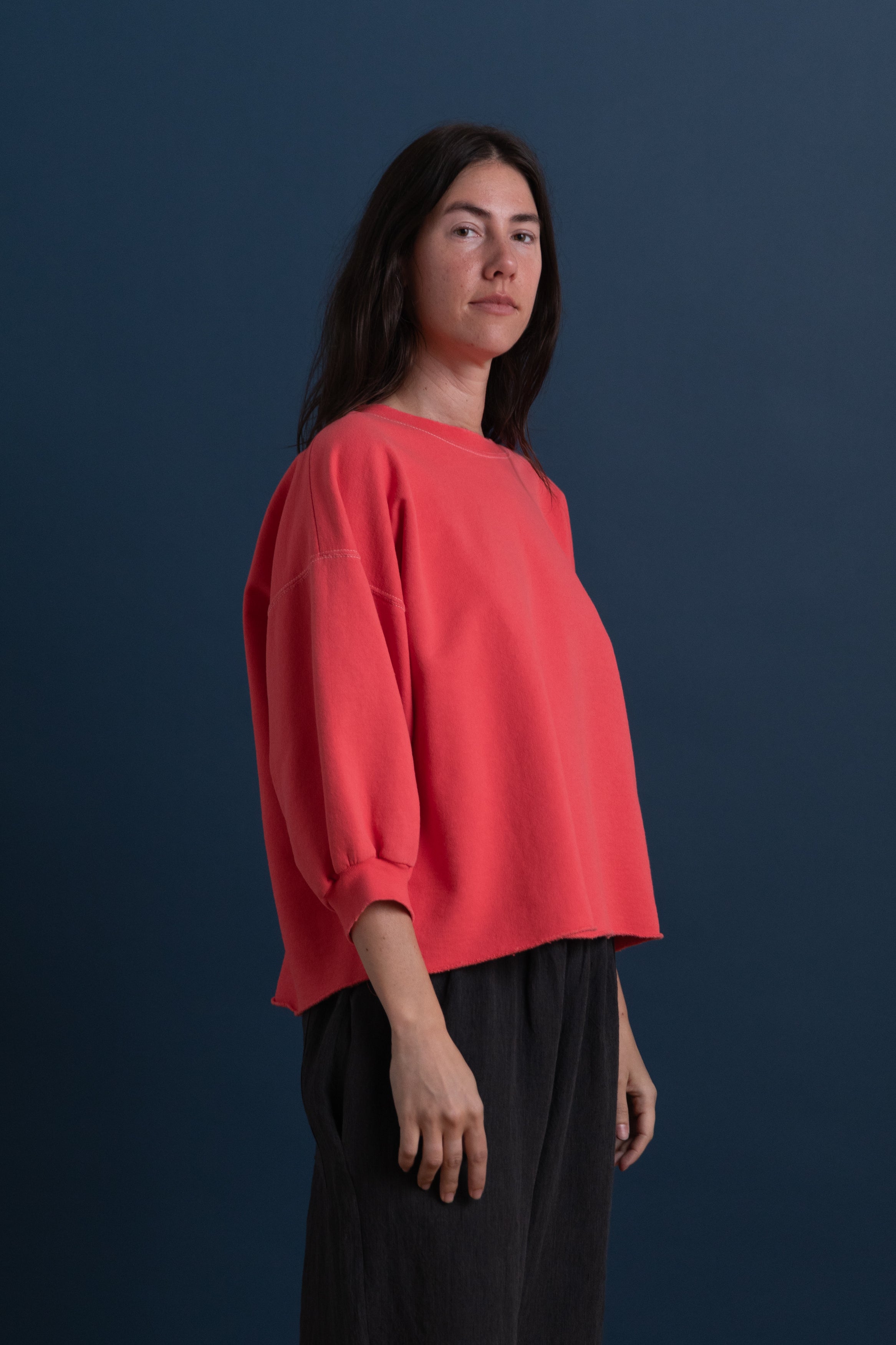 FOND SWEATSHIRT IN GUAVA