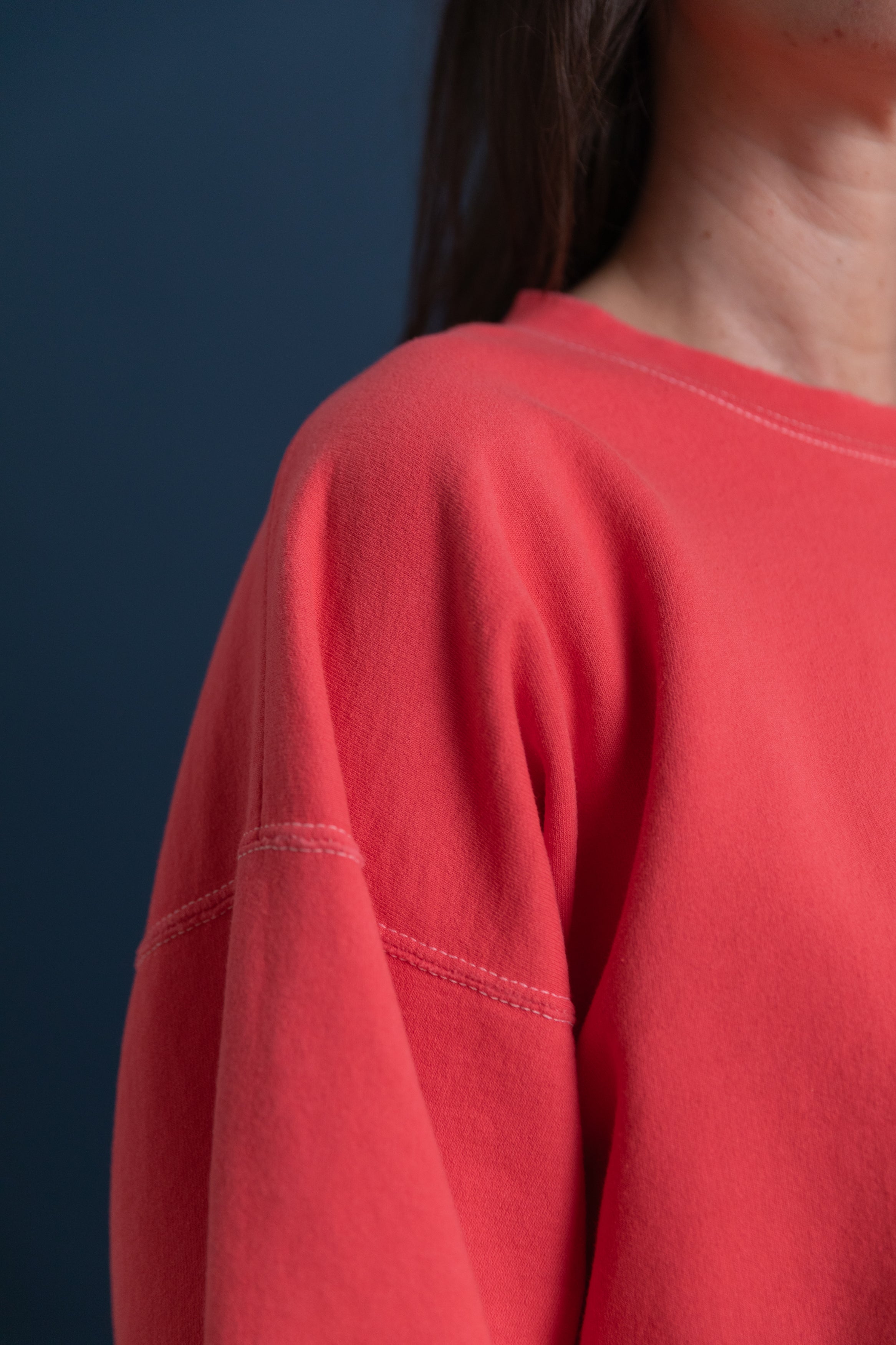 FOND SWEATSHIRT IN GUAVA