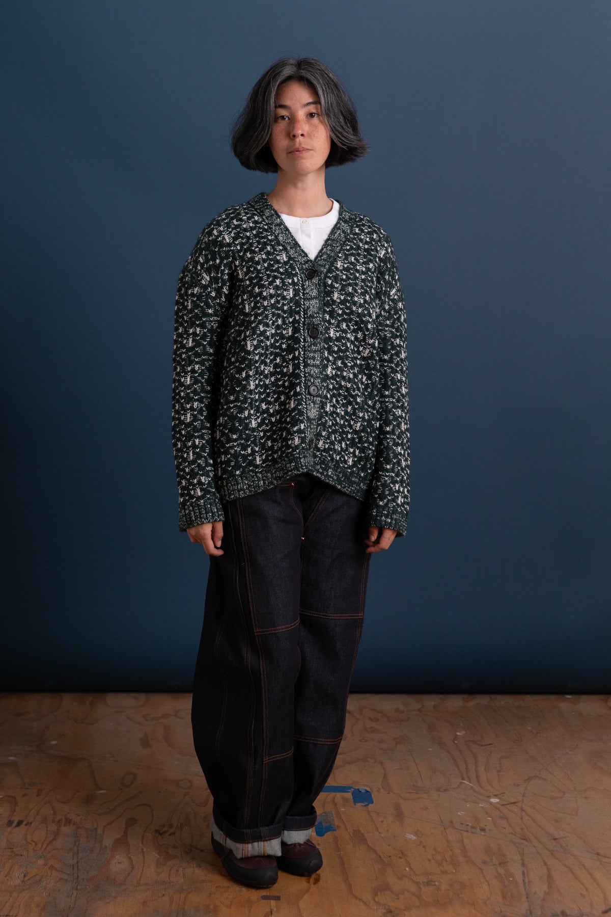 HEDDA CARDIGAN IN FOREST FAIRISLE