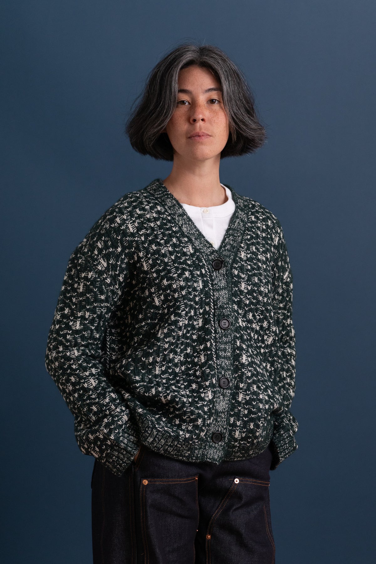 HEDDA CARDIGAN IN FOREST FAIRISLE