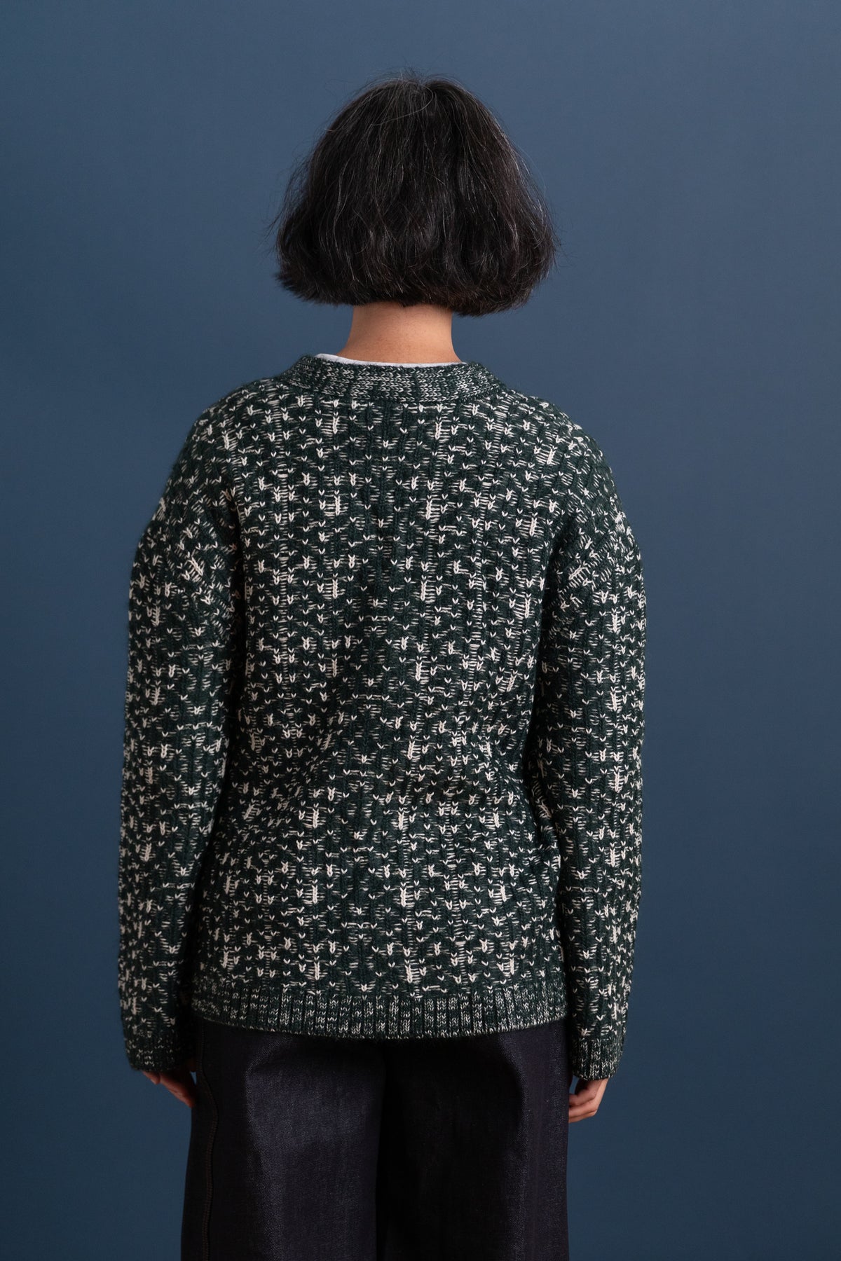 HEDDA CARDIGAN IN FOREST FAIRISLE
