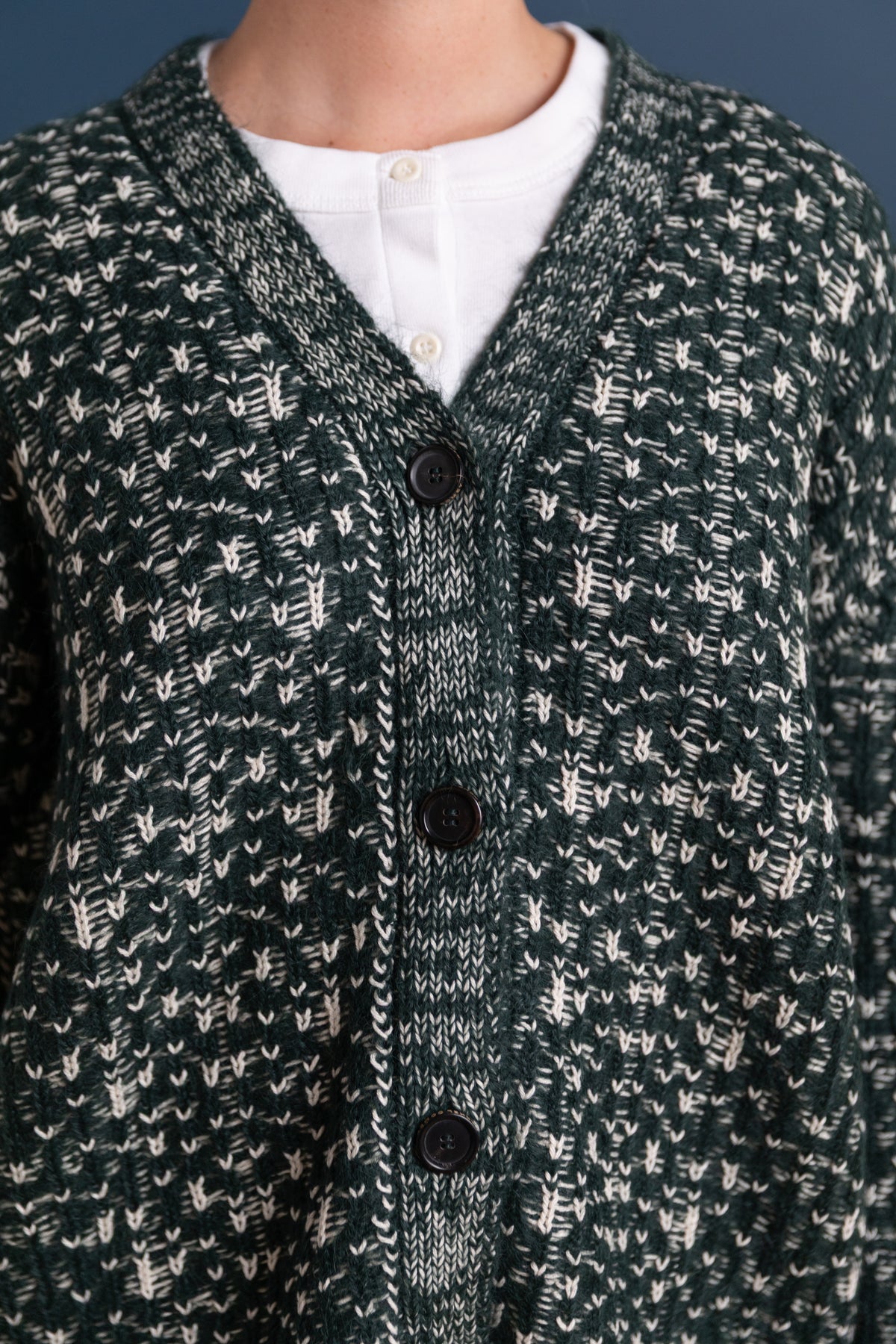 HEDDA CARDIGAN IN FOREST FAIRISLE