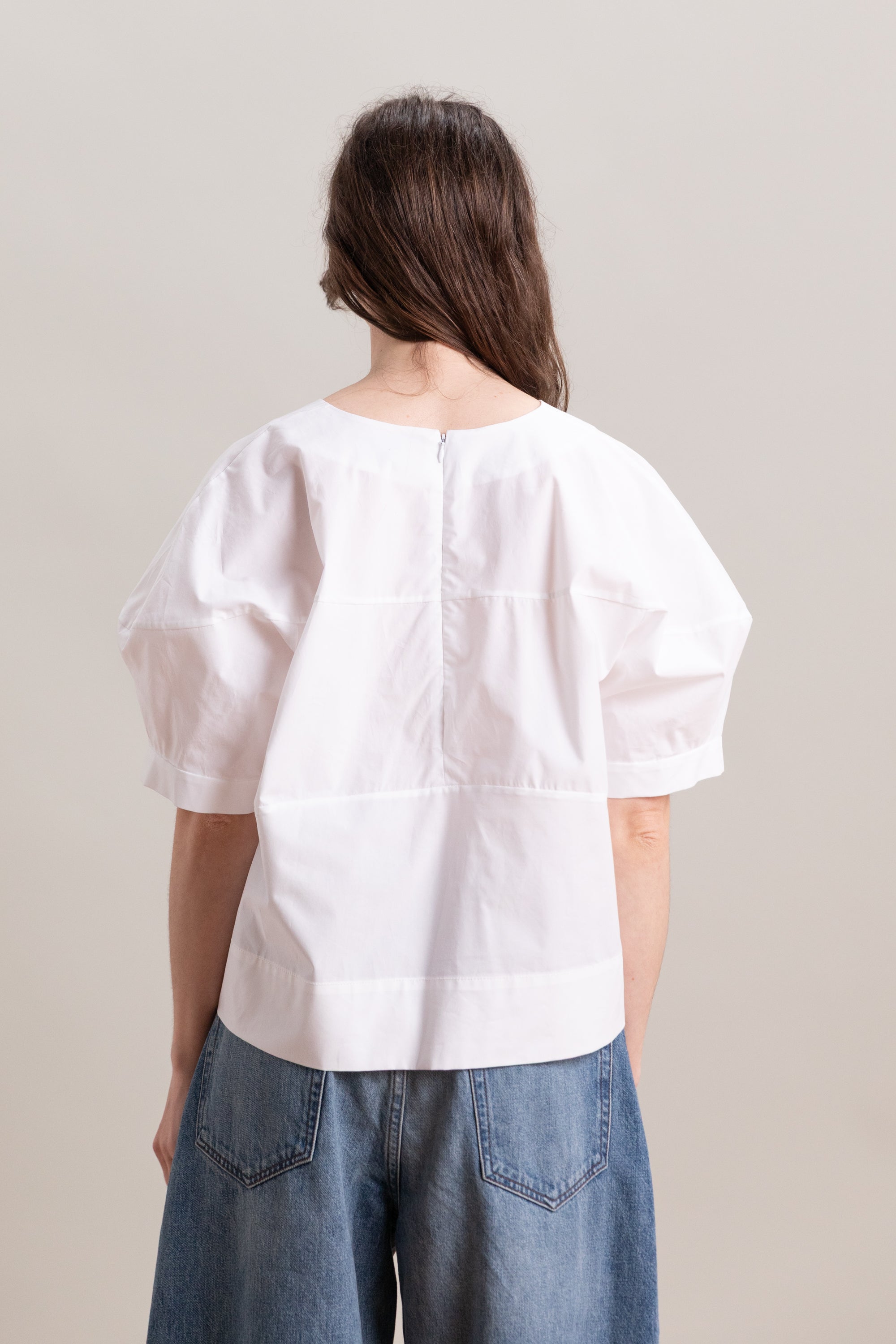 RUGBY TOP IN WHITE CRISP COTTON