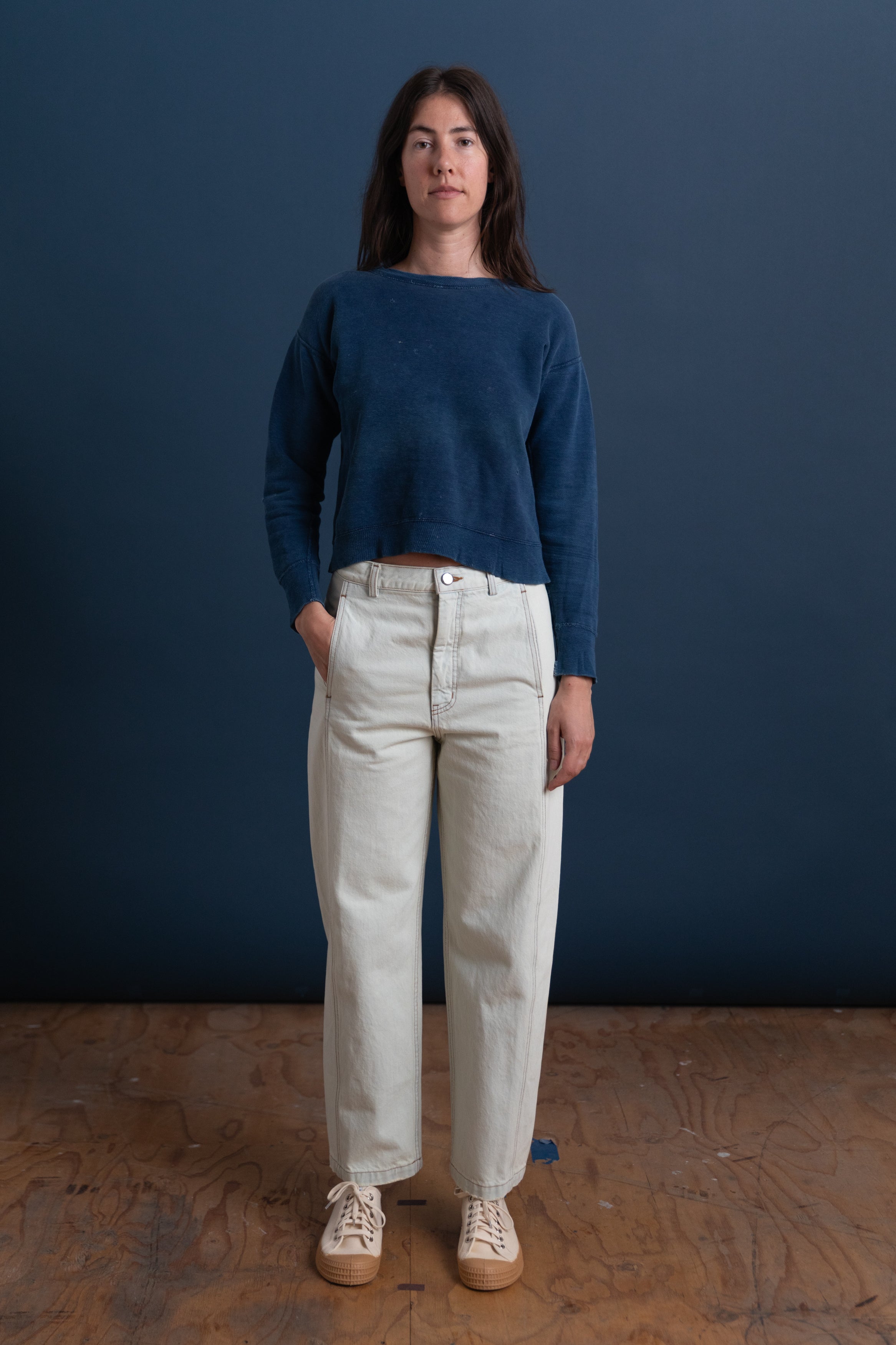 TAMAR PANT IN BLEACHED MISSION DENIM