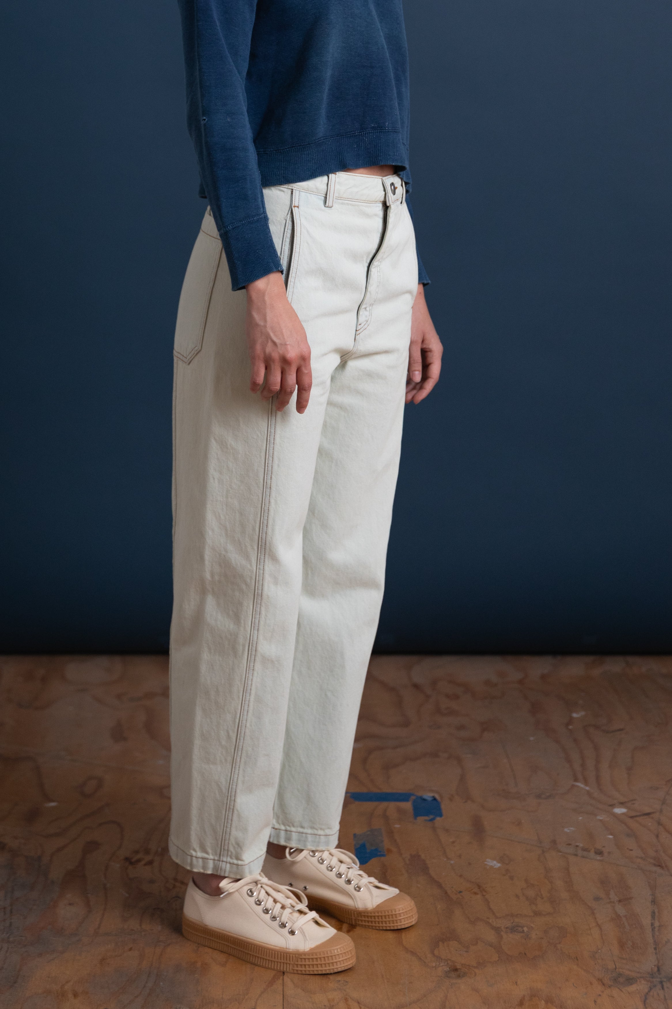 TAMAR PANT IN BLEACHED MISSION DENIM