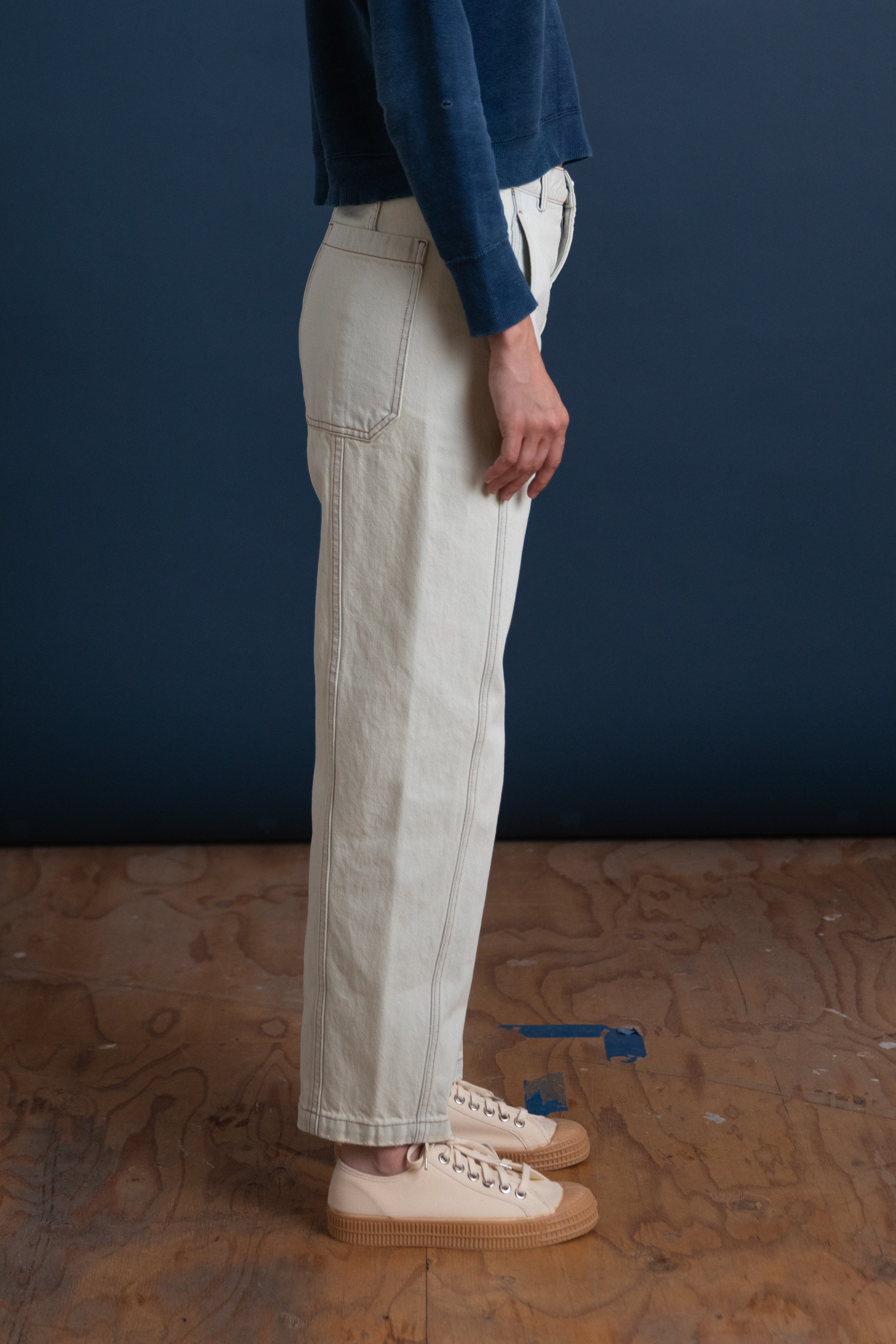 TAMAR PANT IN BLEACHED MISSION DENIM