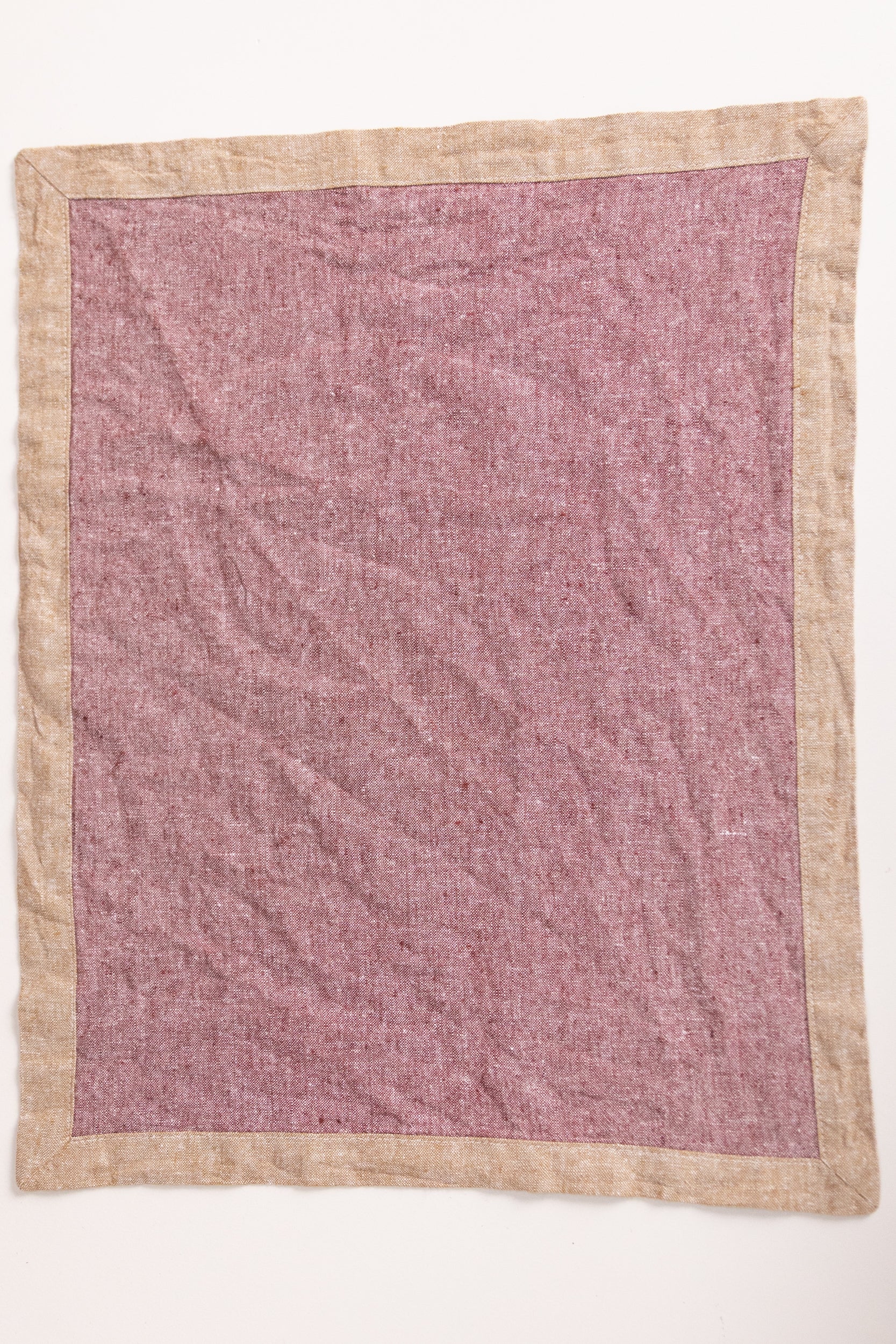 REVERSIBLE PLACEMAT IN PLUM - SET OF FOUR