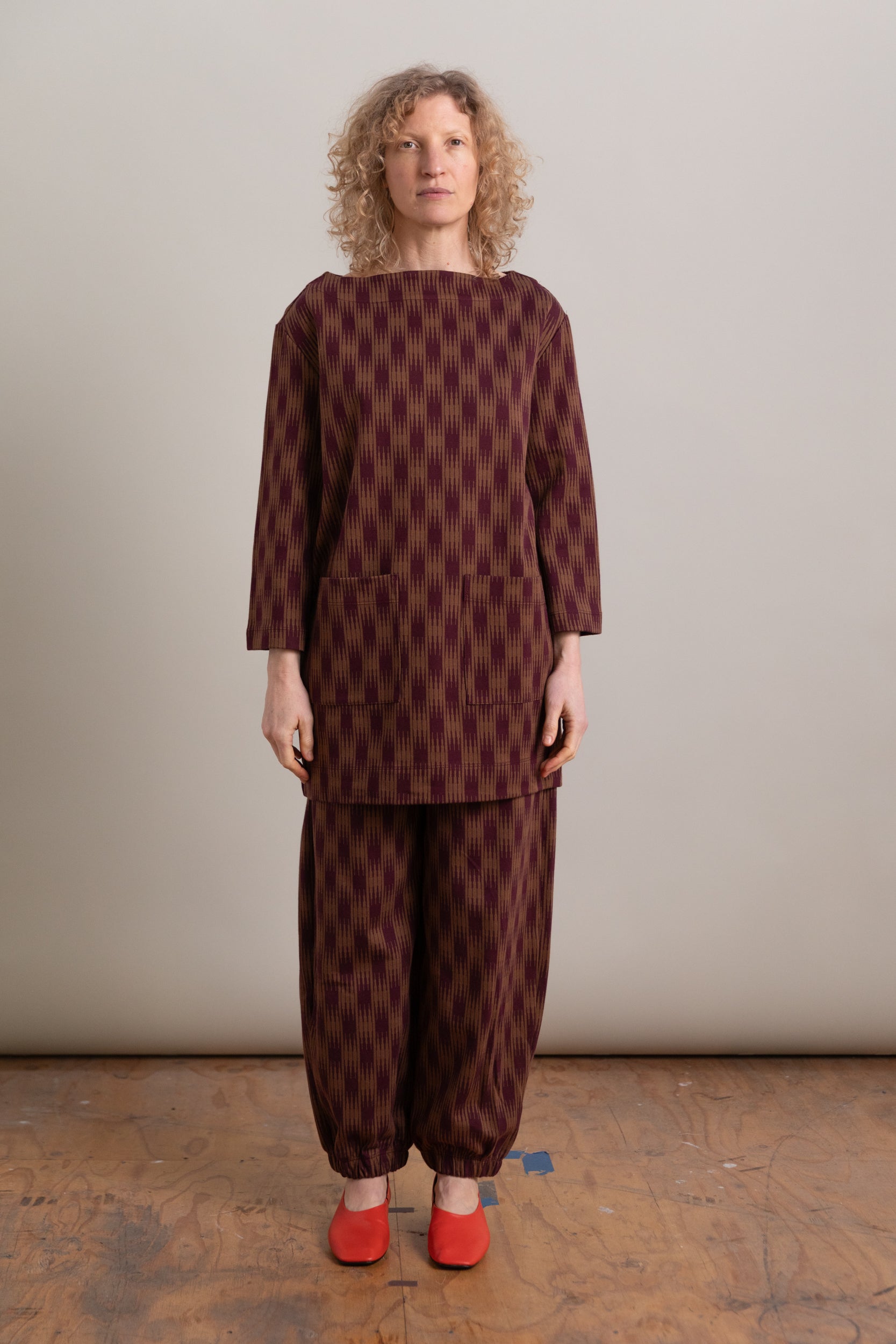 BRAM DRESS IN OMBRE CHECKS JERSEY