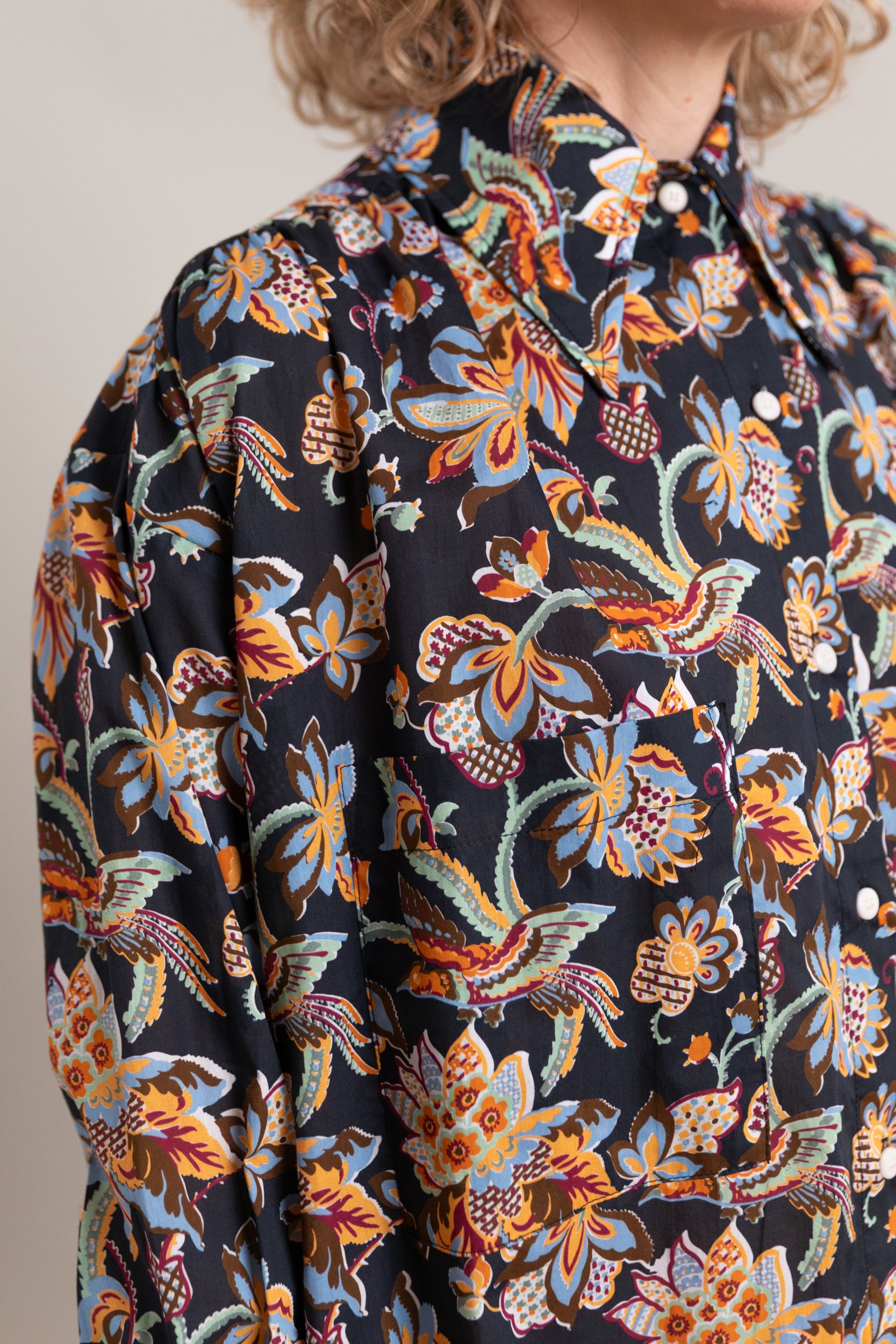 TALIA MAXI DRESS IN MINTZ CHINTZ