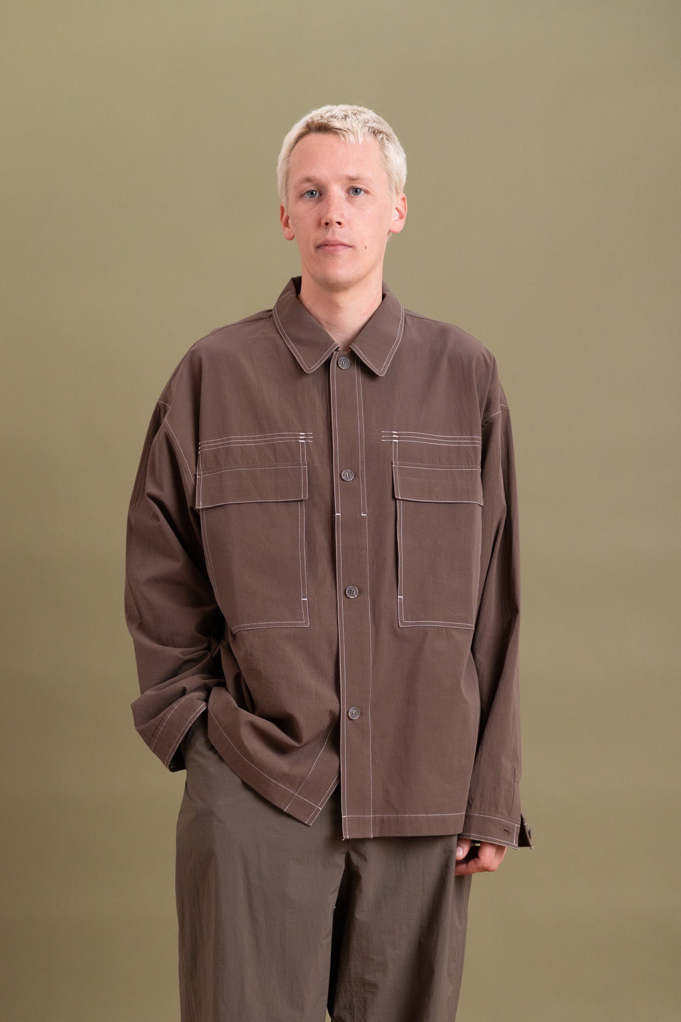 DROP SHIRT IN GRAPHITE