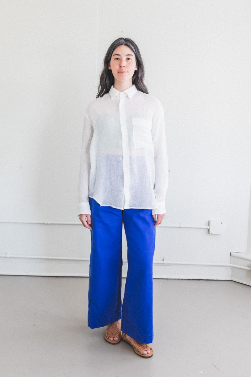 ETERNAL SHIRT IN SALT LINEN MESH