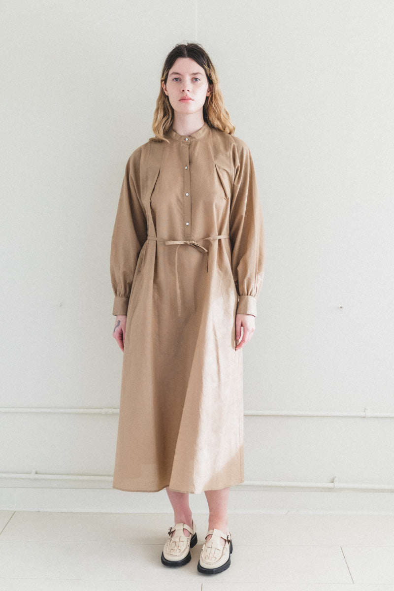 KADIKOY DRESS IN HONEY TAILOR LINEN