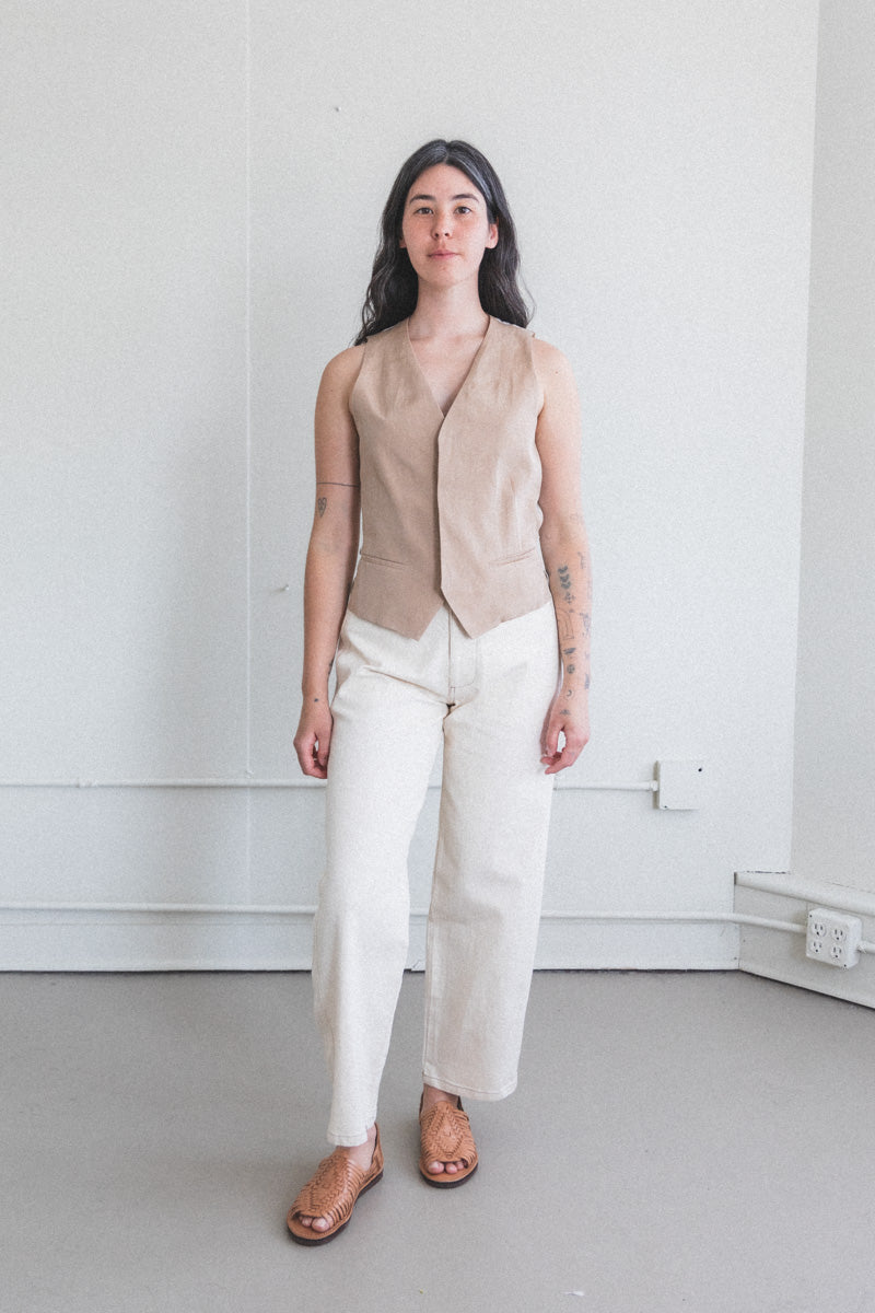 SIWA VEST IN WASHI CUPRO